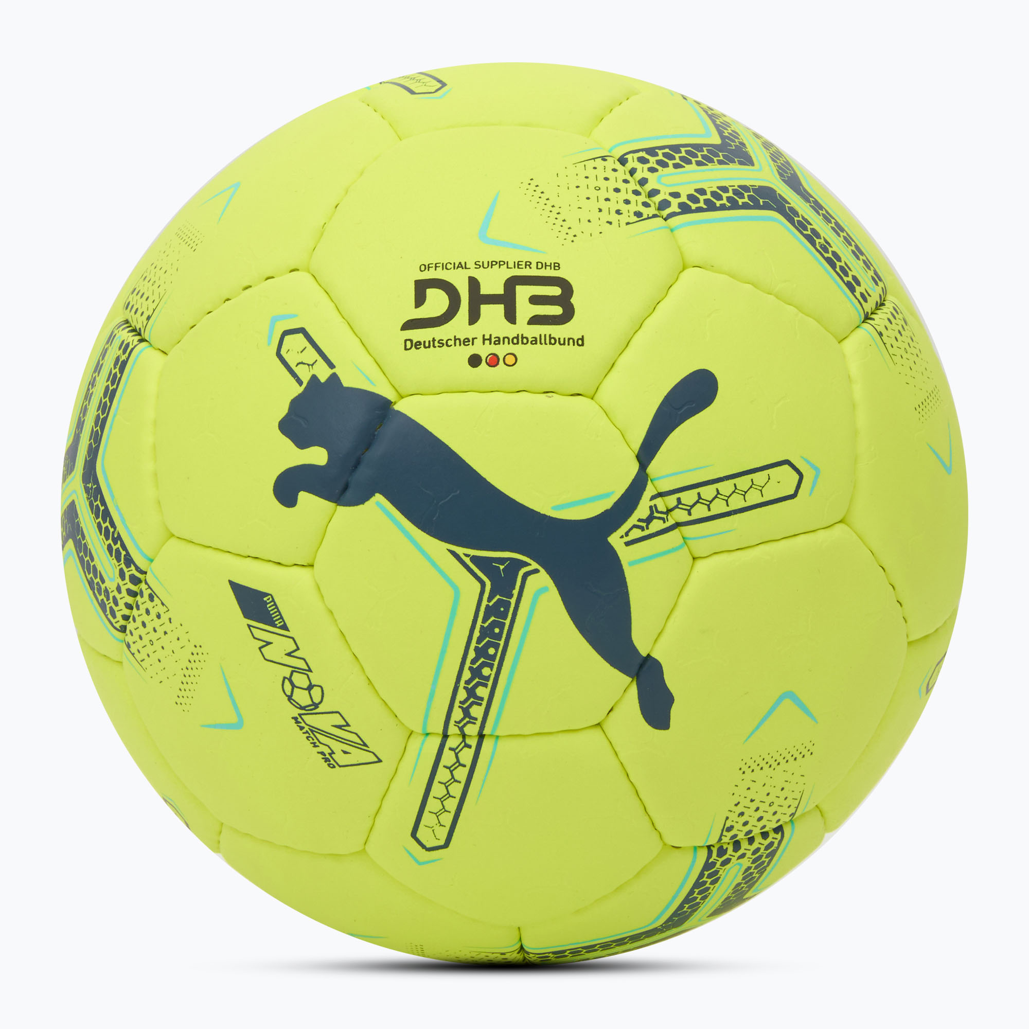 Hádzanárska lopta PUMA Nova Match Pro fizzy apple/grey skies Veľ. 2 (Nova Match Pro 084384 01)