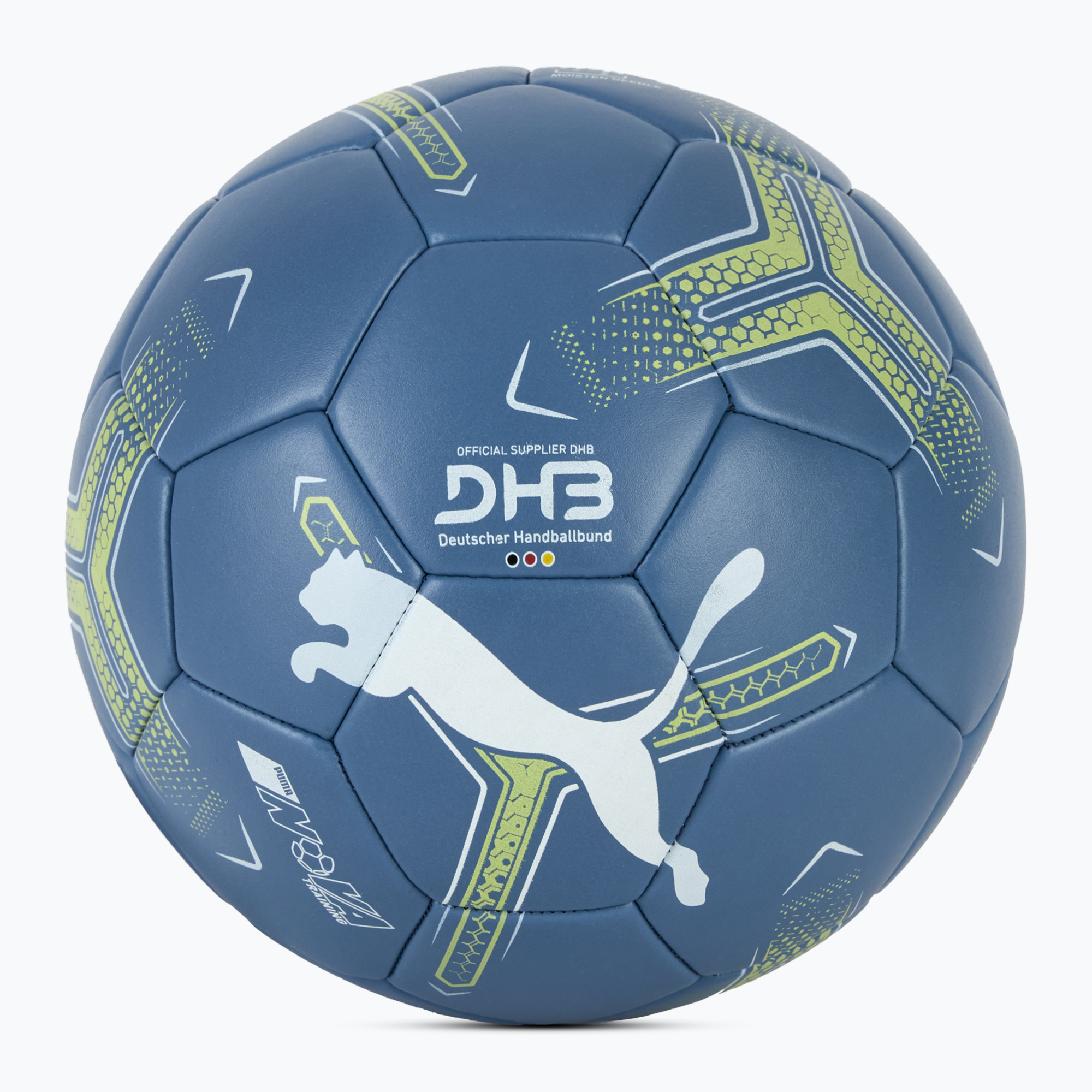 Hádzanárska lopta PUMA Nova Training blue horizon/puma white/fizzy apple veľkosť 2 (Nova Training 084386 01)