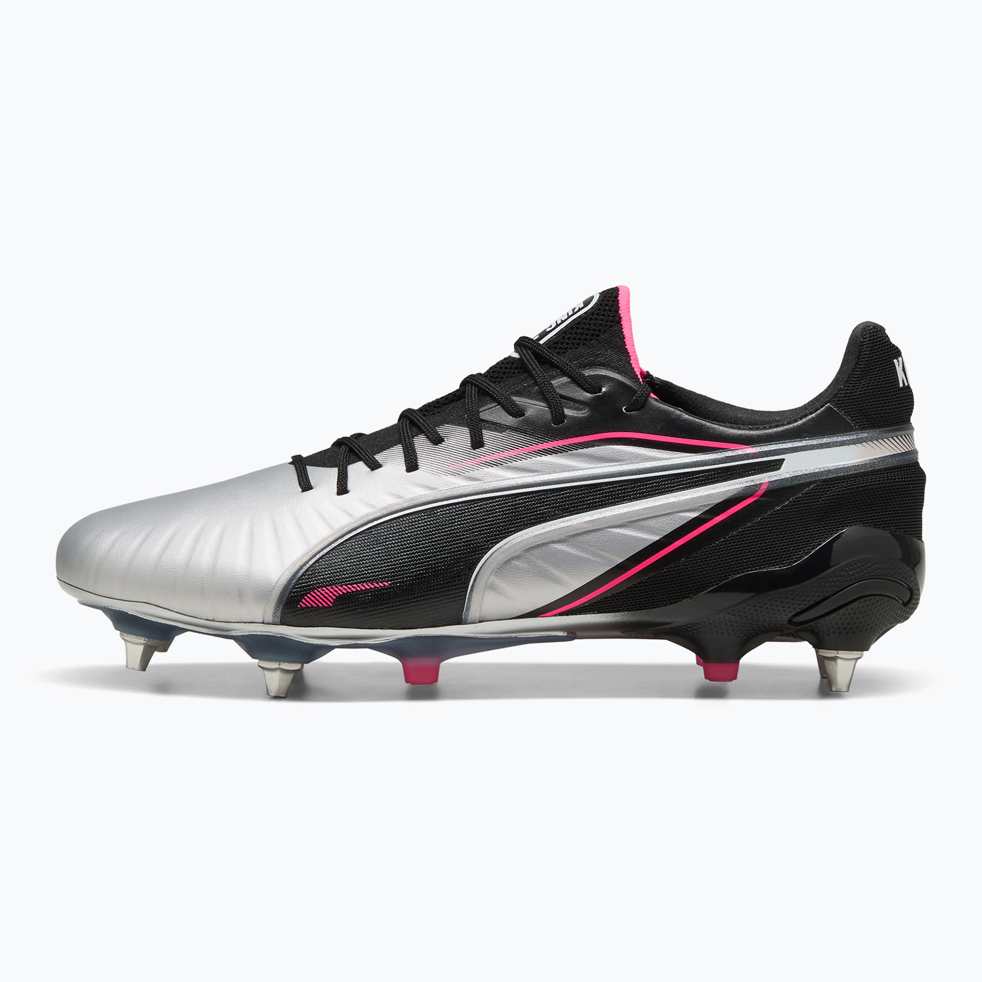 Pánske kopačky PUMA King Ultimate MxSG puma silver/puma black/sun struck/puma white (King Ultimate MxSG 108304 03)