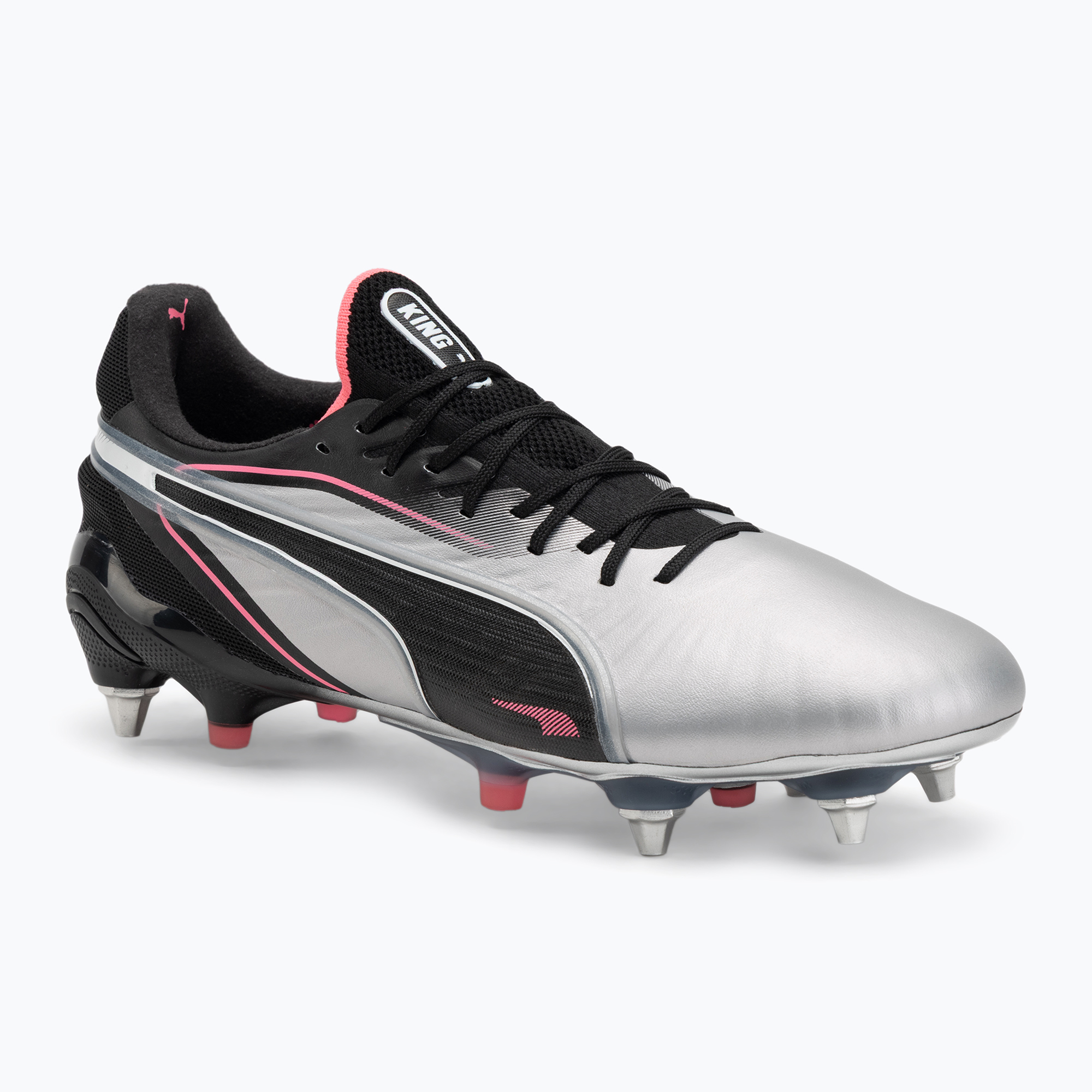 Pánske kopačky PUMA King Ultimate MxSG puma silver/puma black/sun struck/puma white (King Ultimate MxSG 108304 03)