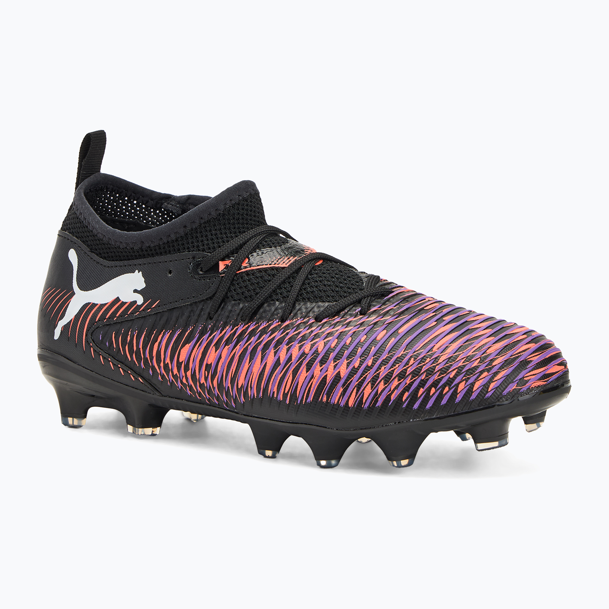 Detské kopačky PUMA Future 8 Match FG/AG Jr puma black/puma white/glowing red