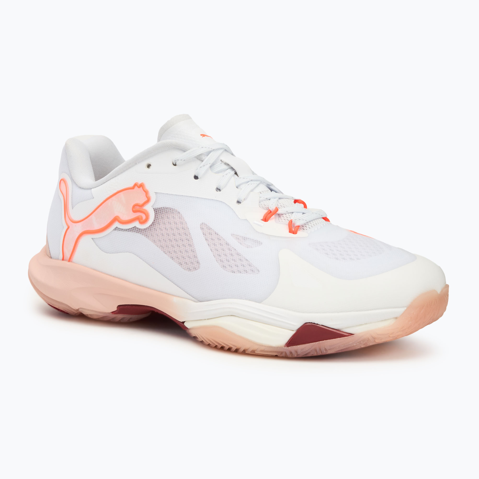 Dámska hádzanárska obuv PUMA Vantage Nitro W+ puma white/ glowing red/ rose wuartz/ dark crimson (Vantage Nitro W+ 10830101)