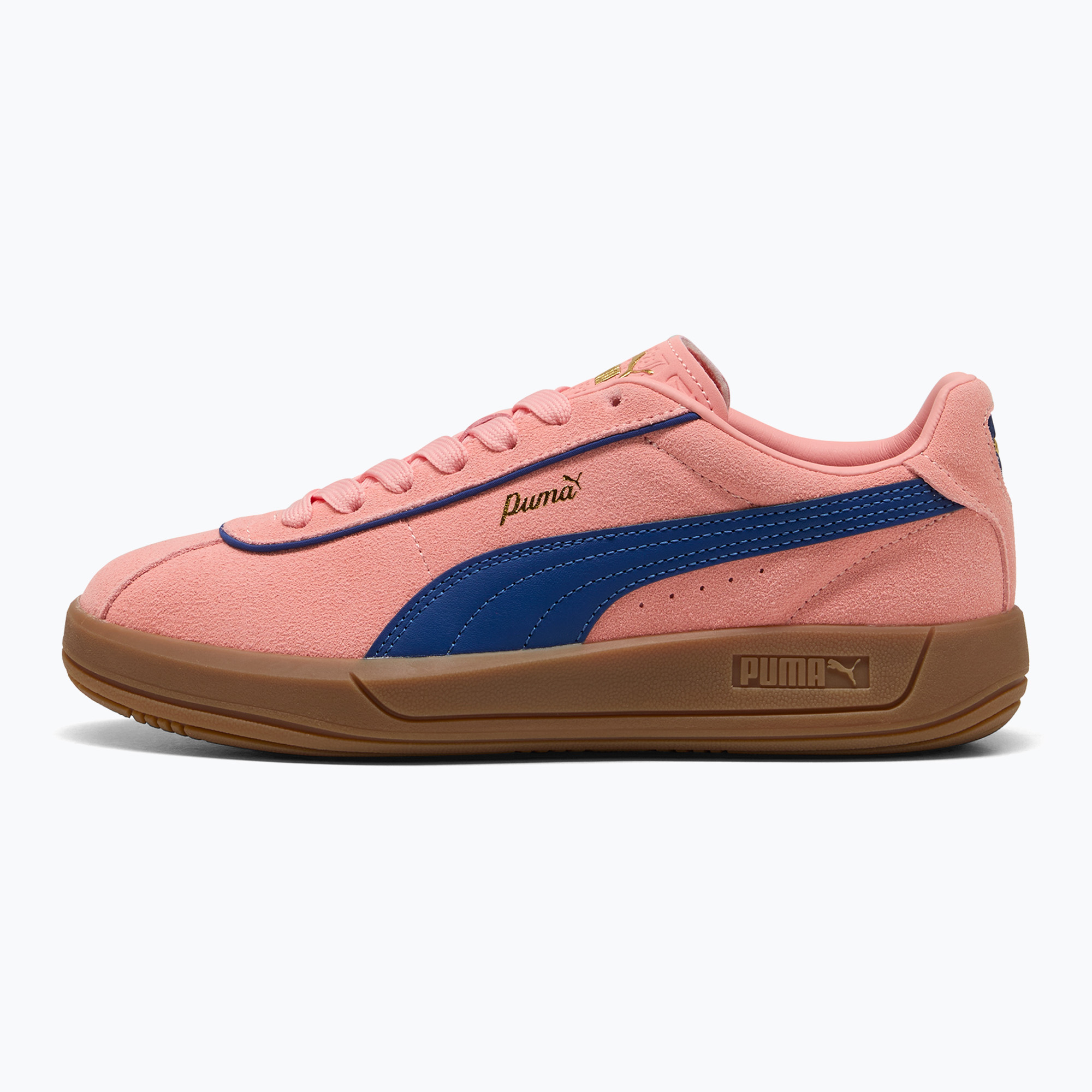 Dámske topánky PUMA Club Klassika Suede pink fruit/blazing blue/puma gold (Club Klassika Suede 400718 04)