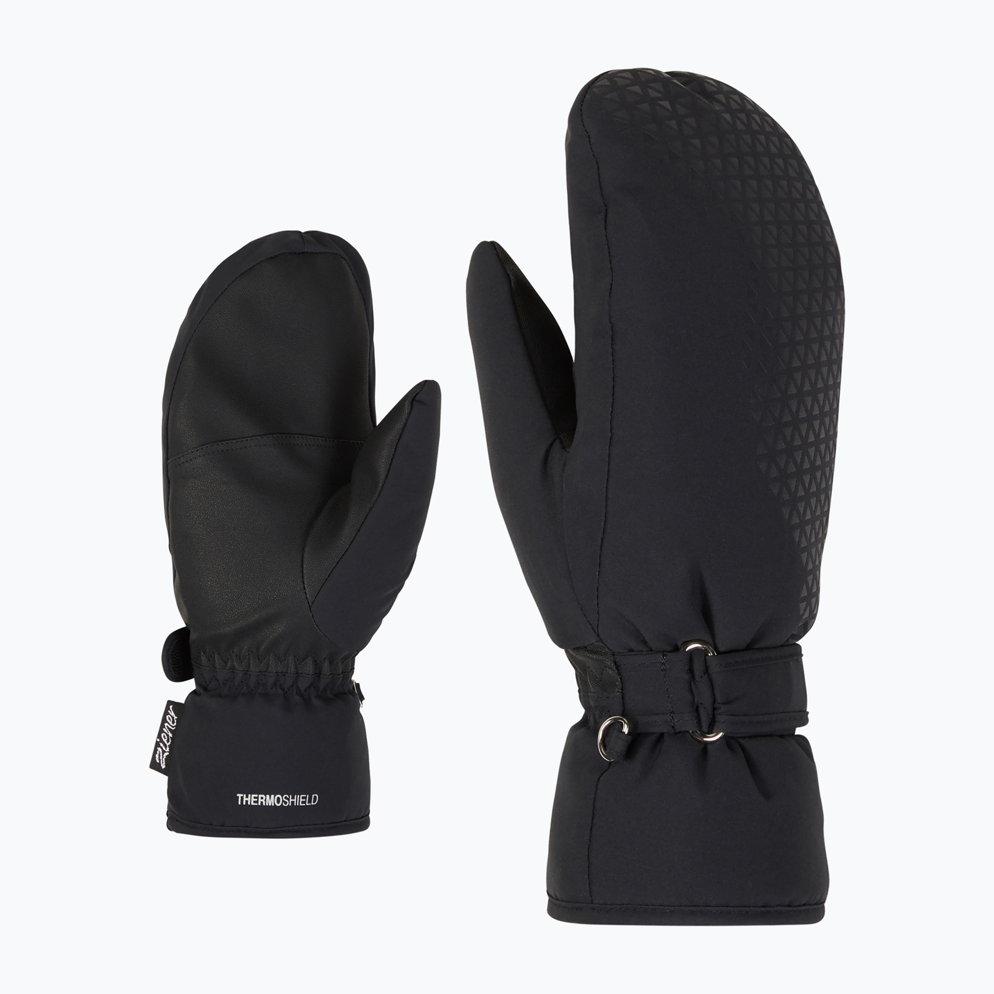 Dámske lyžiarske rukavice ZIENER Kisar Aquashield Mitten black (Kisar Aquashield Mitten 801314.12)