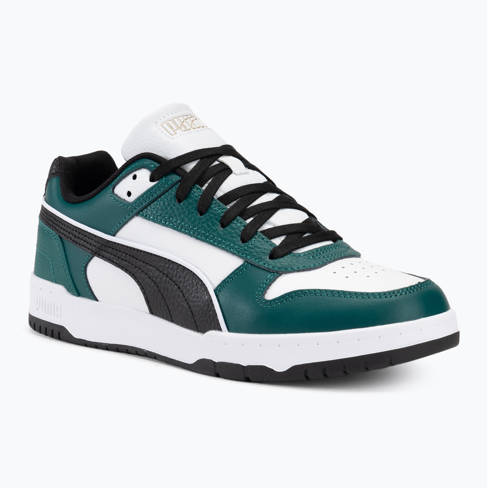 Obuv PUMA RBD Game Low puma white/puma black/malachite/puma gold (RBD Game Low 386373 21)