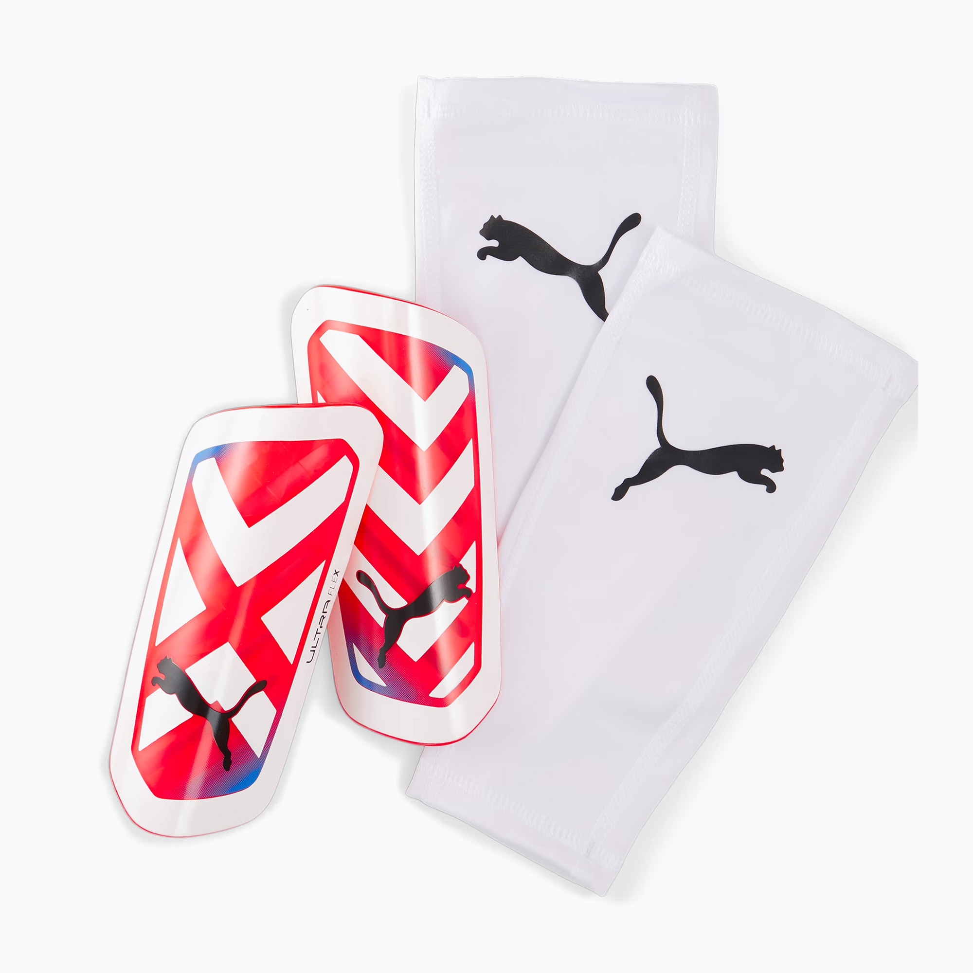 Chrániče holení PUMA Ultra Flex Sleeve puma white/ultra blue/fire orchid (Ultra Flex Sleeve 030871 05)