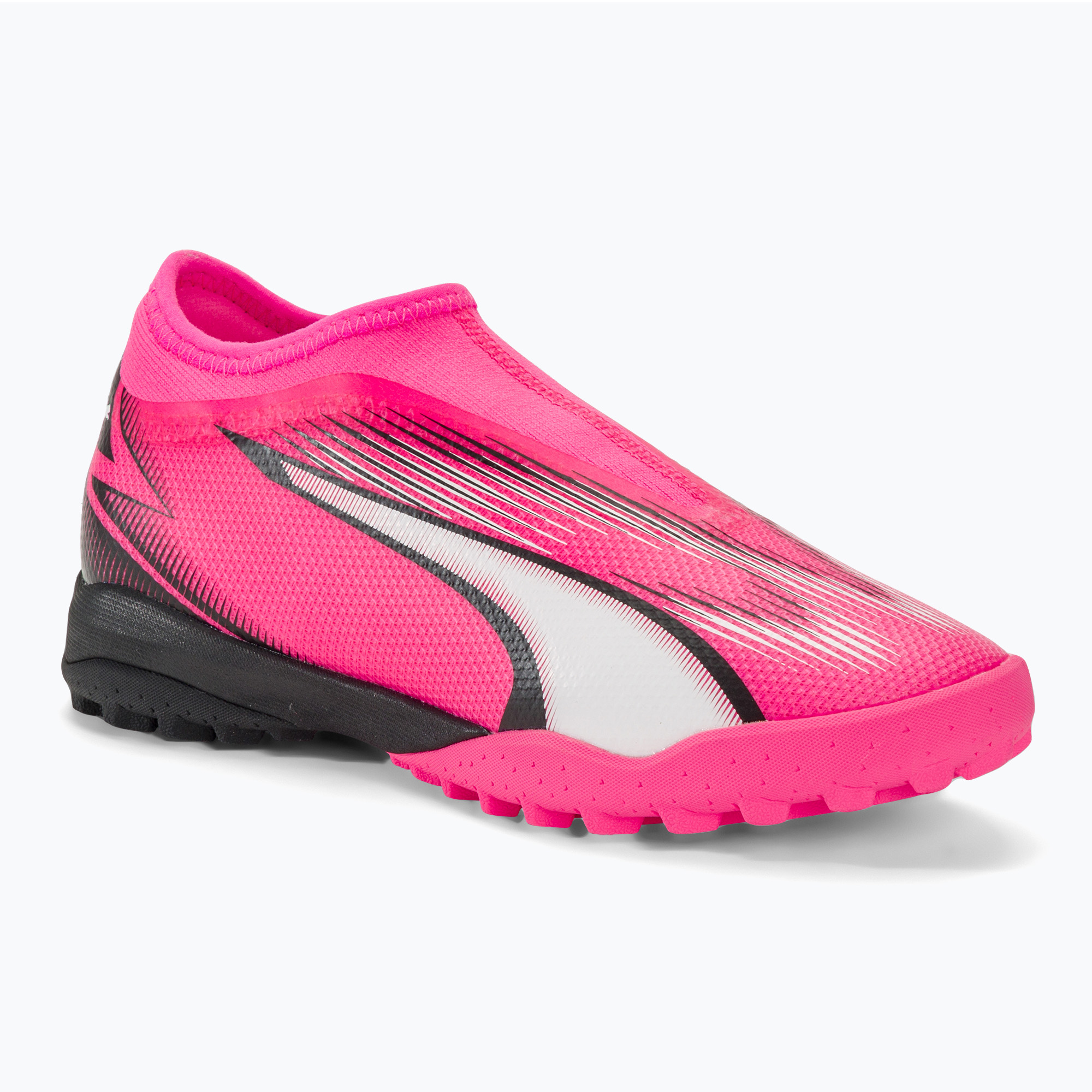 Detské kopačky PUMA Ultra Match LL TT + Mid Jr poison pink/puma white/puma black (Ultra Match LL TT + Mid Jr 107772 01)