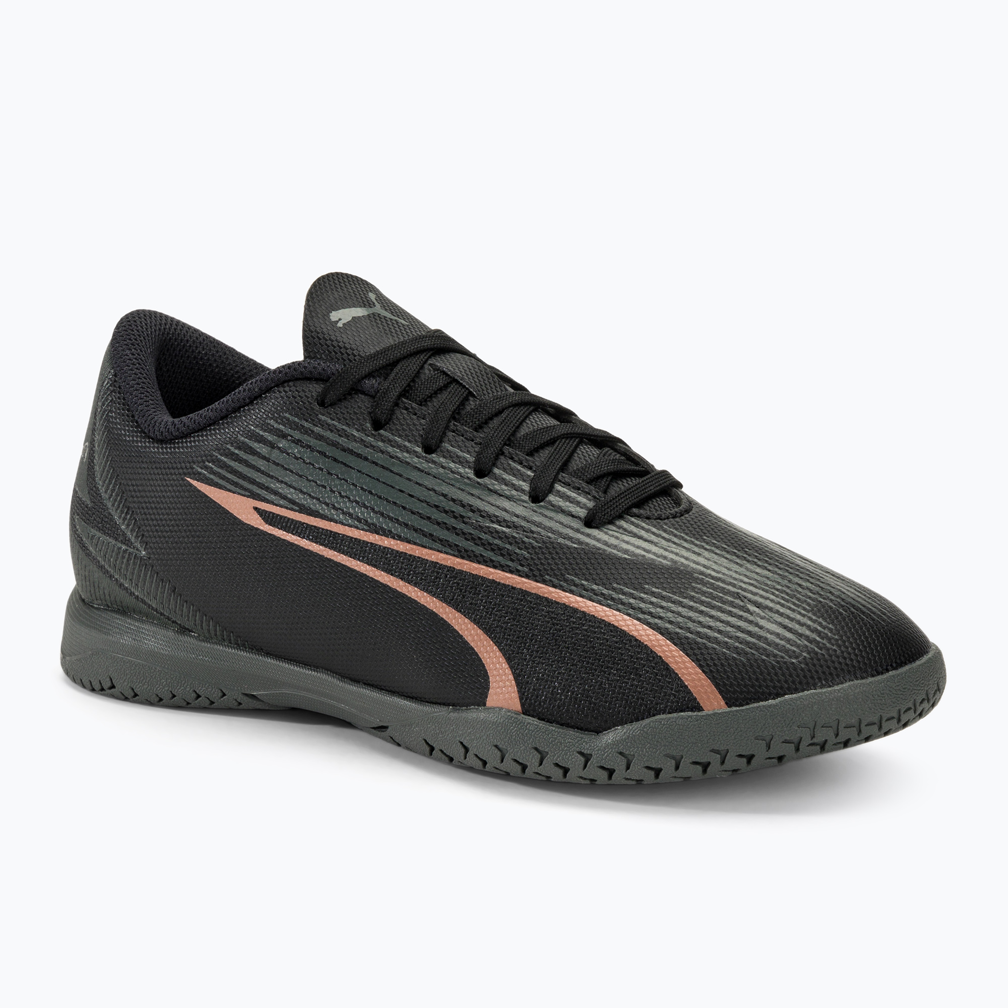 Detské kopačky PUMA Ultra Play TT Jr puma black/copper rose (Ultra Play TT Jr 107780 02)