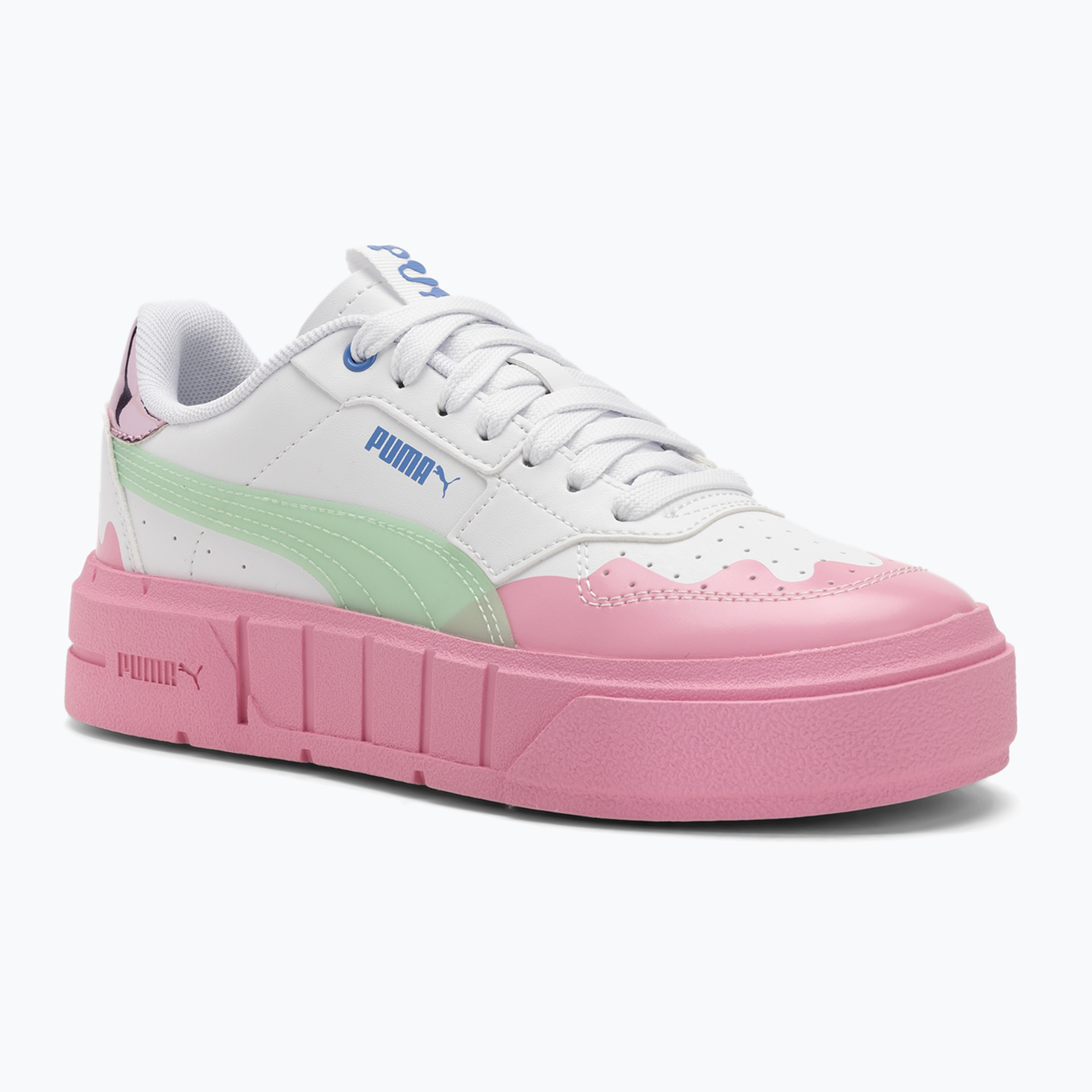 Detská obuv PUMA Cali Court Transformation puma white/fresh mint (Cali Court Transformation 395383 01)