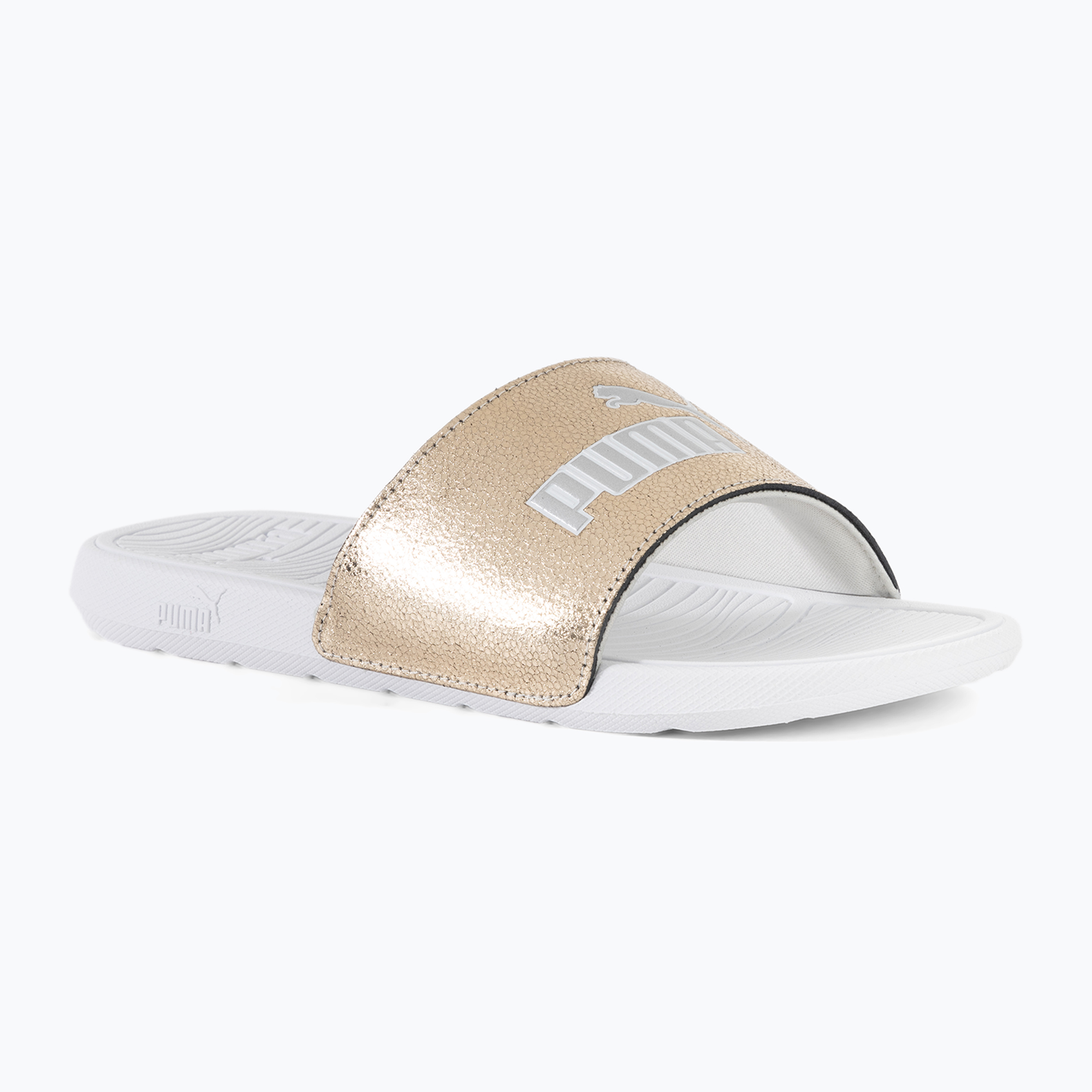 Šľapky PUMA Cool Cat 2.0 Metallic Shine puma gold/puma silver/puma white (Cool Cat 2.0 Metallic Shine 395395 01)