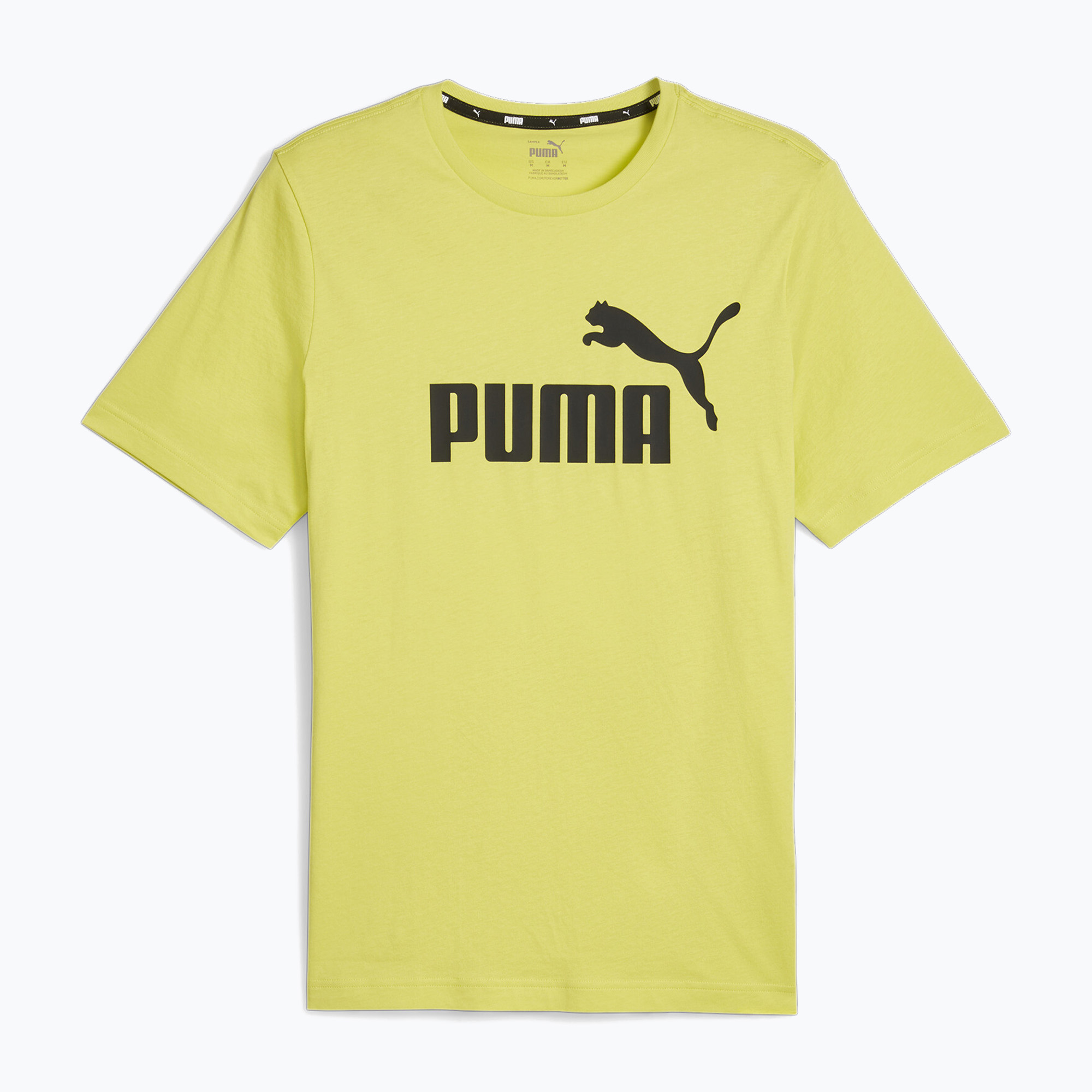 Pánske tričko PUMA Es Logo Tee (S) limetkový lesk (Es Logo Tee (S) 586667 66)