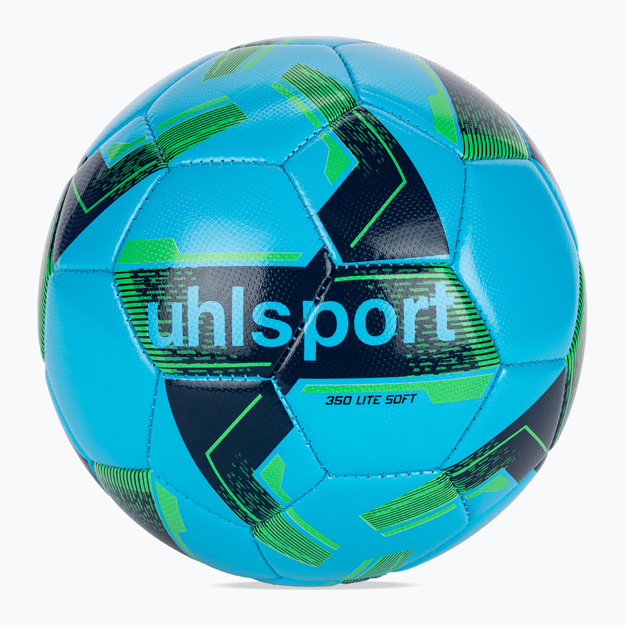 Futbalová lopta uhlsport Lite Soft 350 ice blue/navy/fluo green v. 4 (Lite Soft 350 100172301)