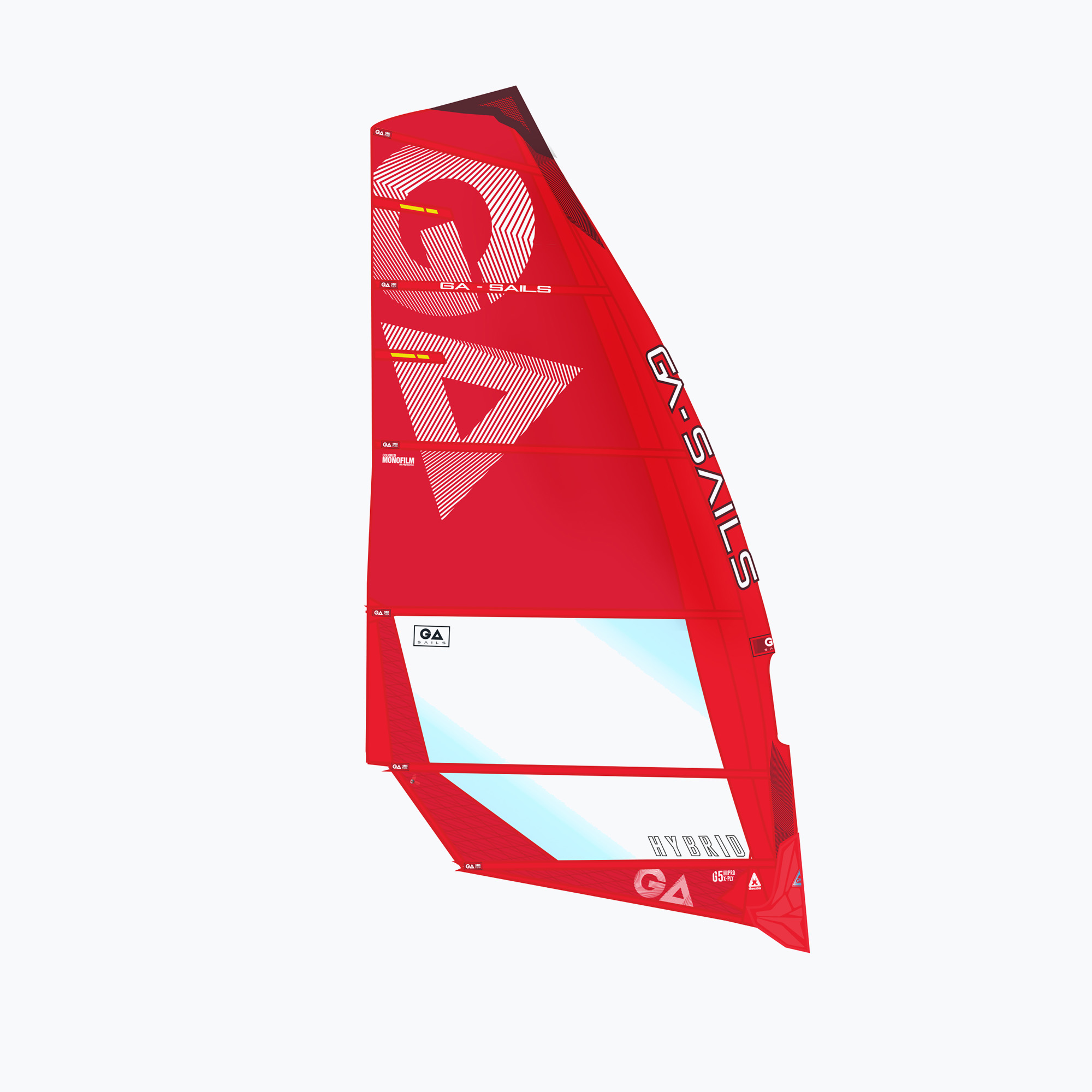 GA Sails Hybridná windsurfingová plachta červená GA-020122AG41