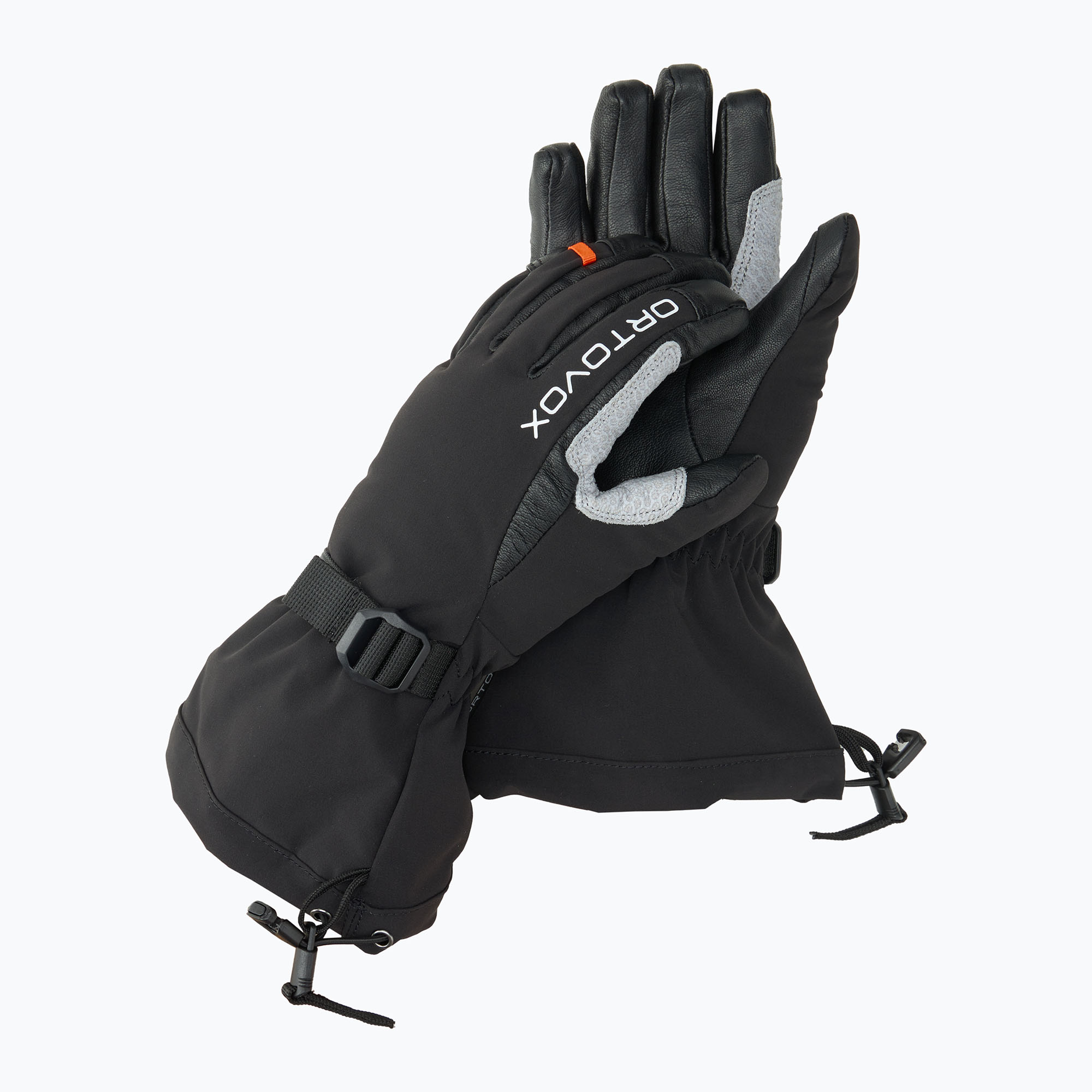 Pánske lyžiarske rukavice ORTOVOX Merino Mountain black raven