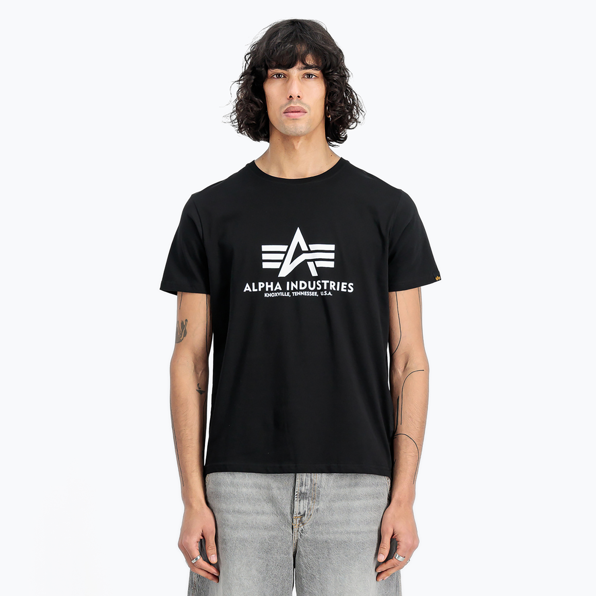 Alpha Industries pánske čierne tričko Basic