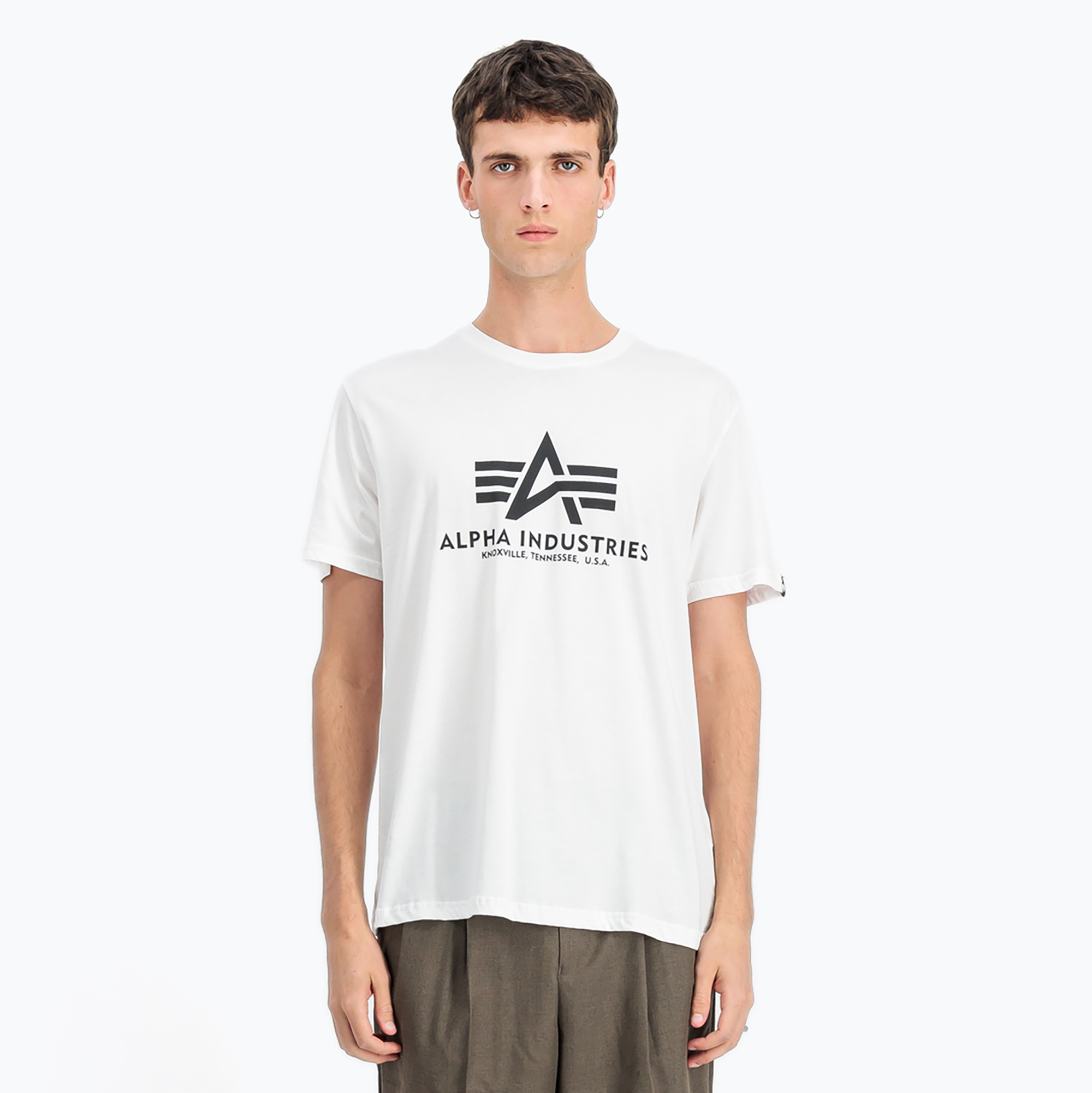 Alpha Industries pánske tričko Basic white (Basic 100501)