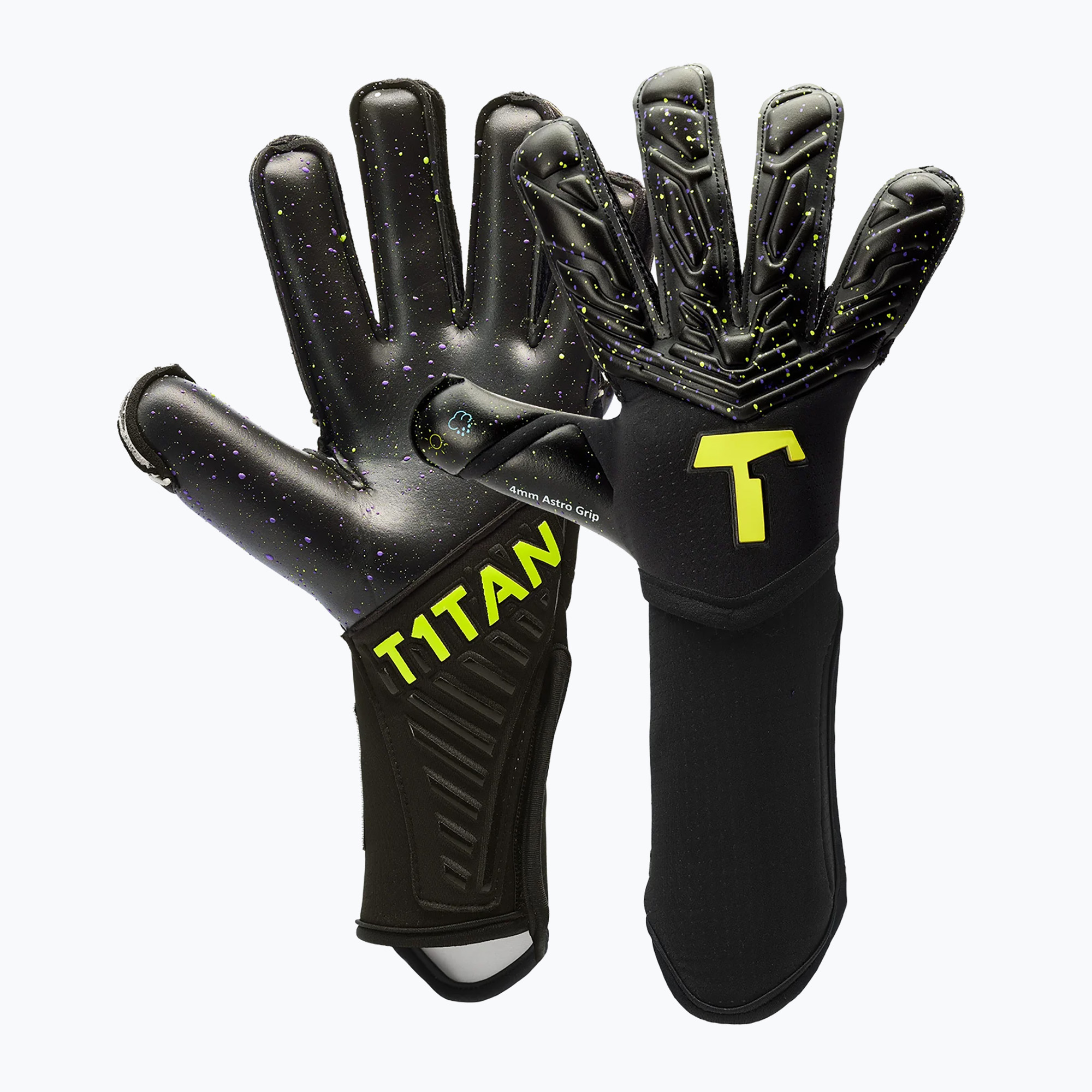 Detské brankárske rukavice T1TAN Alien Galaxy FP black (Alien Galaxy FP 202137)