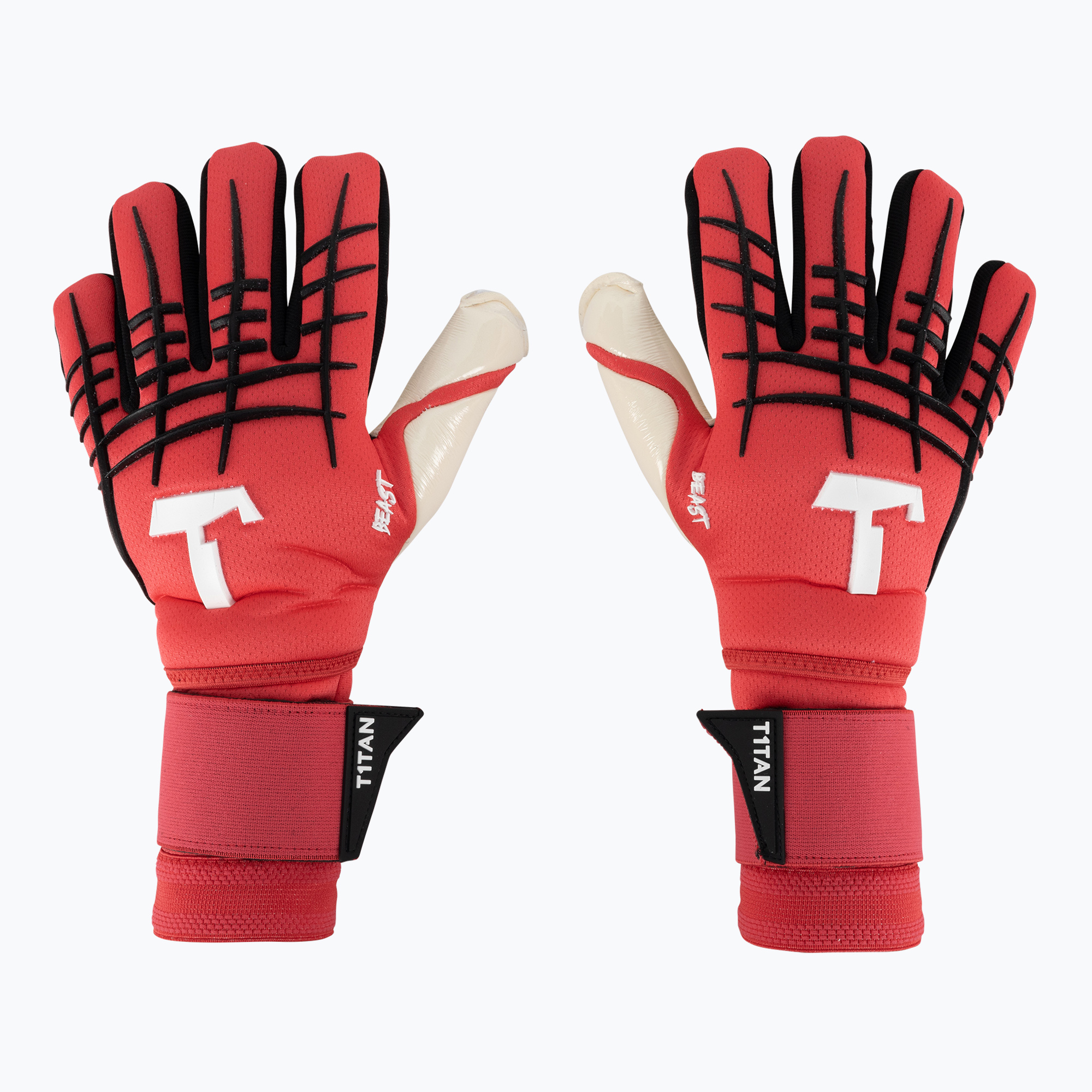 T1TAN Beast 3.0 brankárske rukavice červené (Beast 3.0 202322-08)