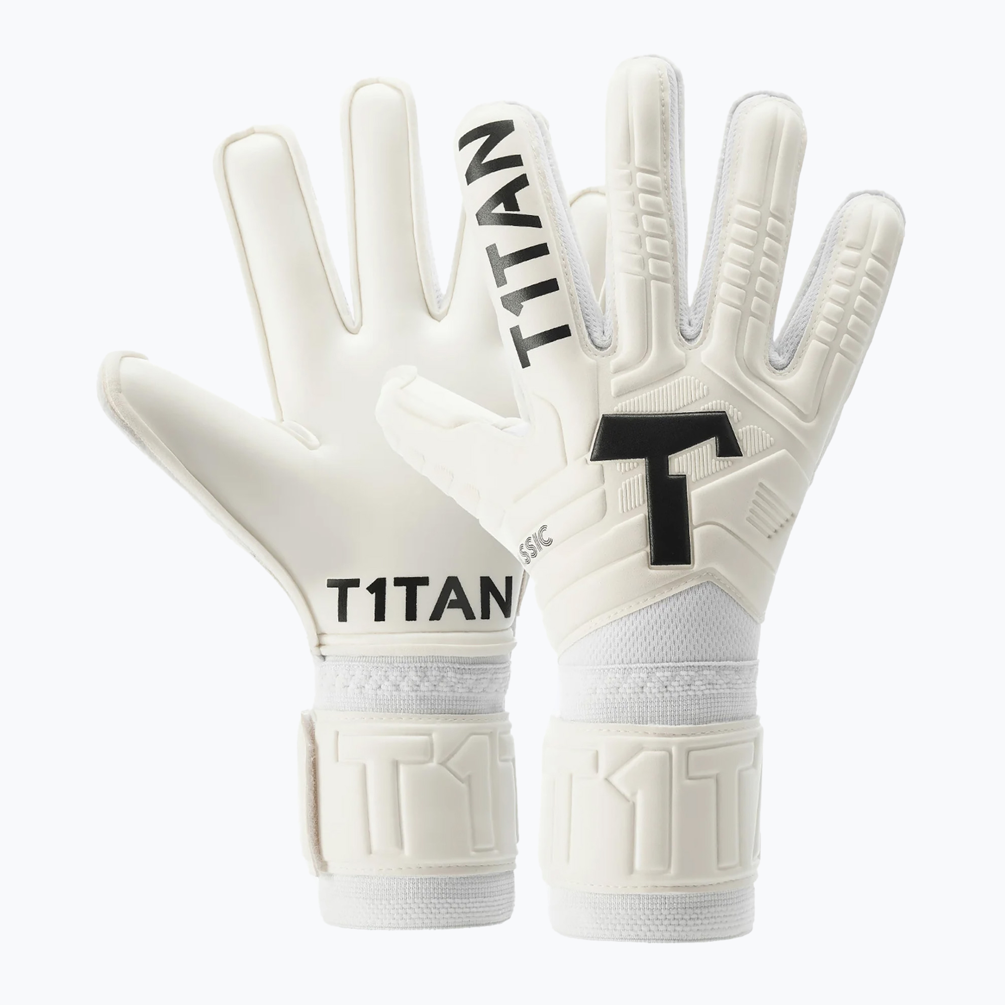 Brankárske rukavice T1TAN Classic 1.0 White-Out FP biele