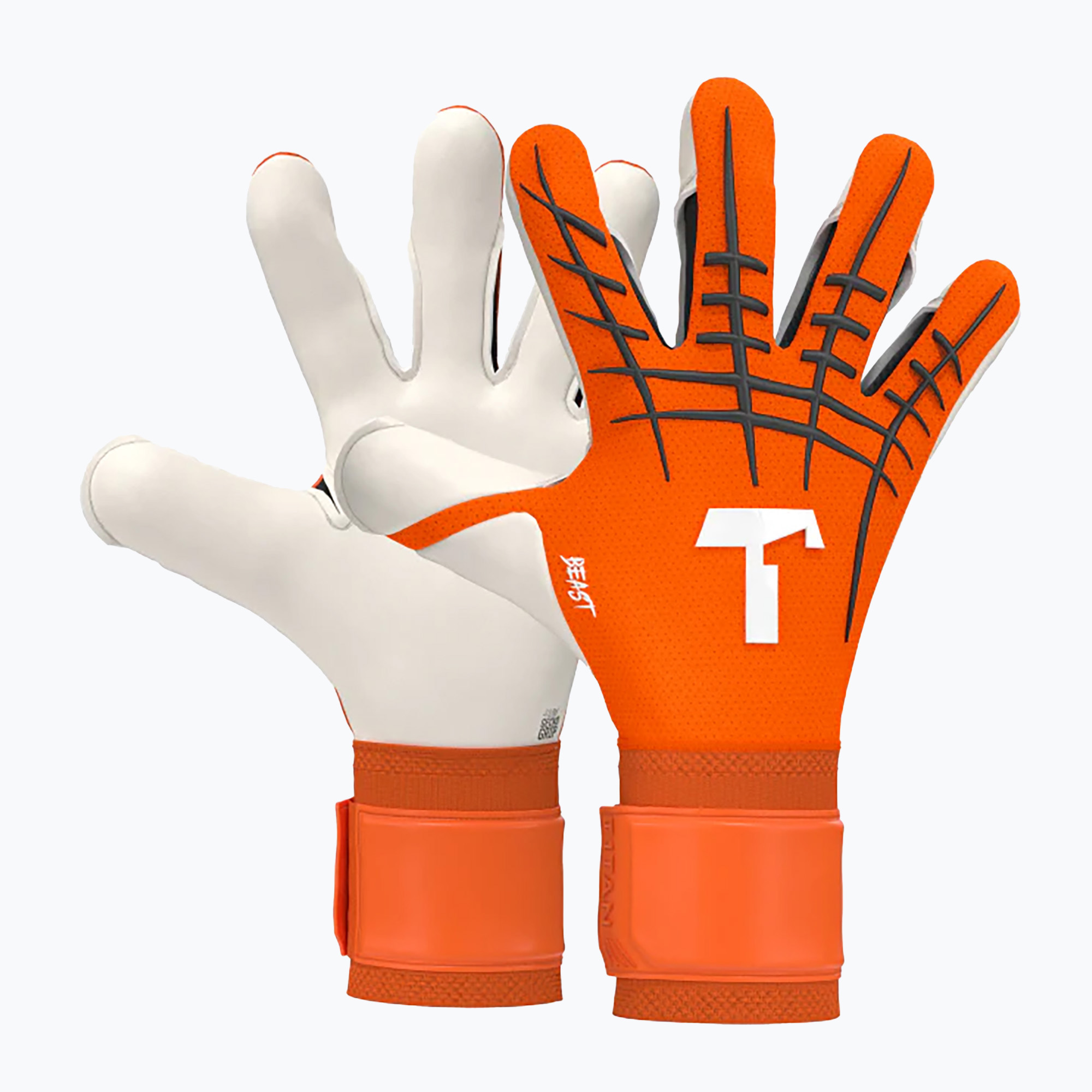 Brankárske rukavice T1TAN Shocking Beast 3.0 orange/white (Shocking Beast 3.0 202426-07)