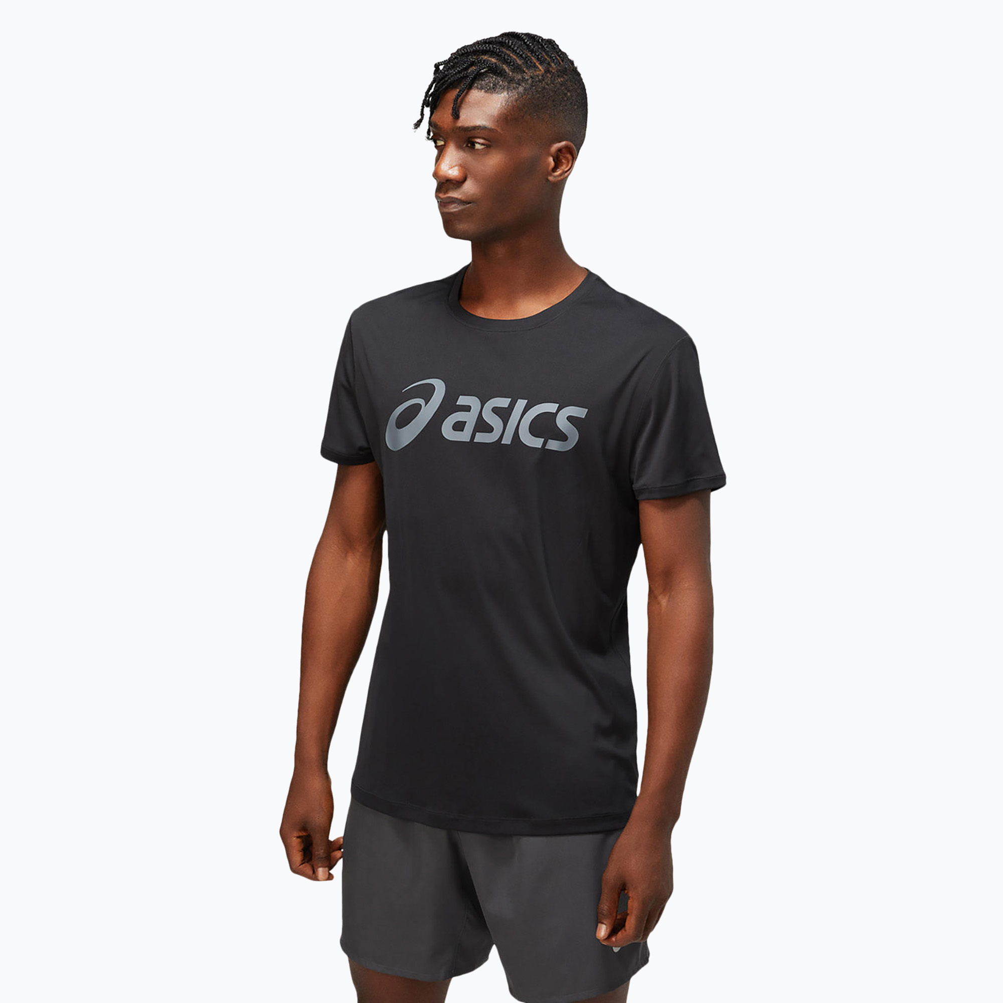 Pánske bežecké tričko ASICS Core Top performance black/carrier grey (Core Top 2011C334-002)