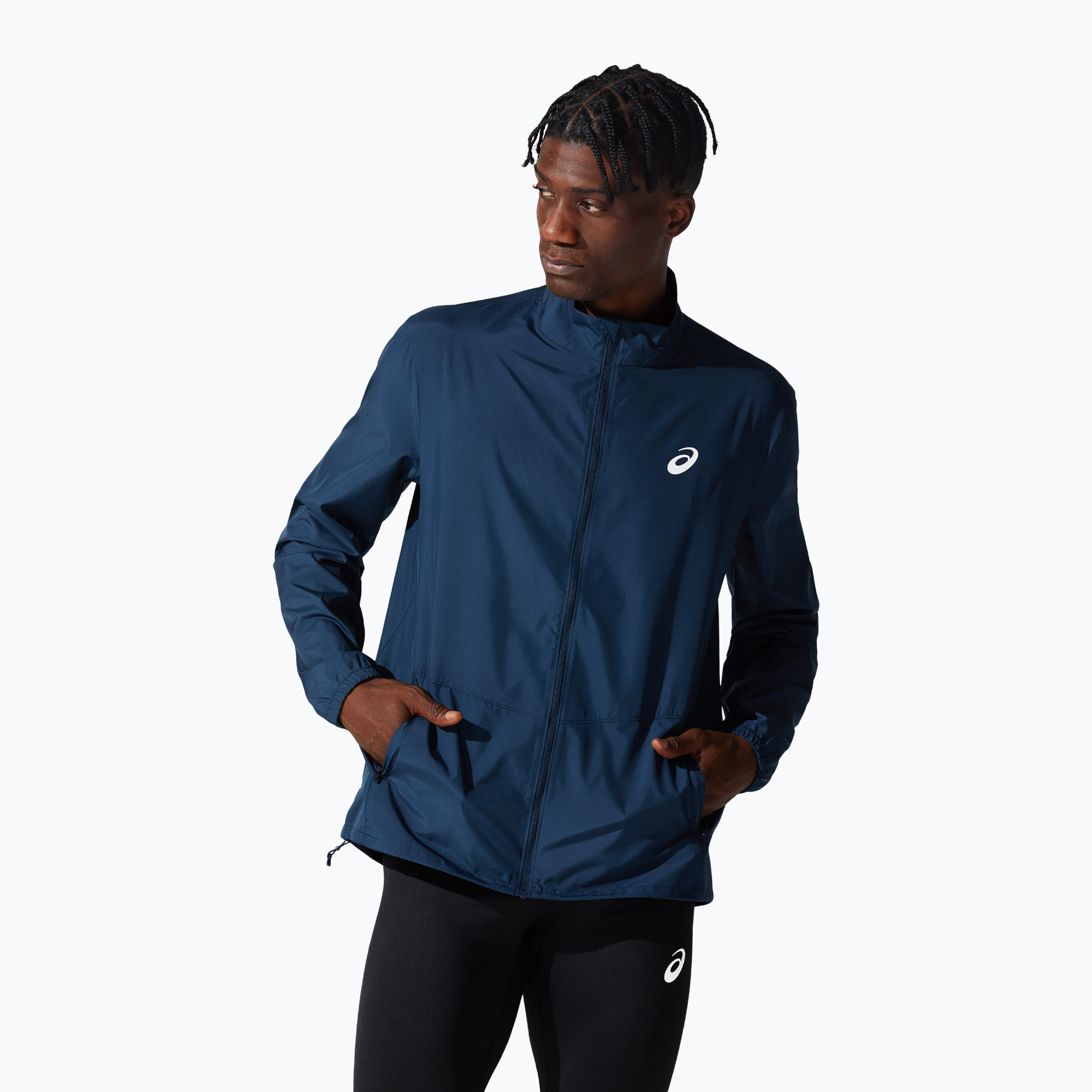 Pánska bežecká bunda ASICS Core Jacket french blue (Core Jacket 2011C344)
