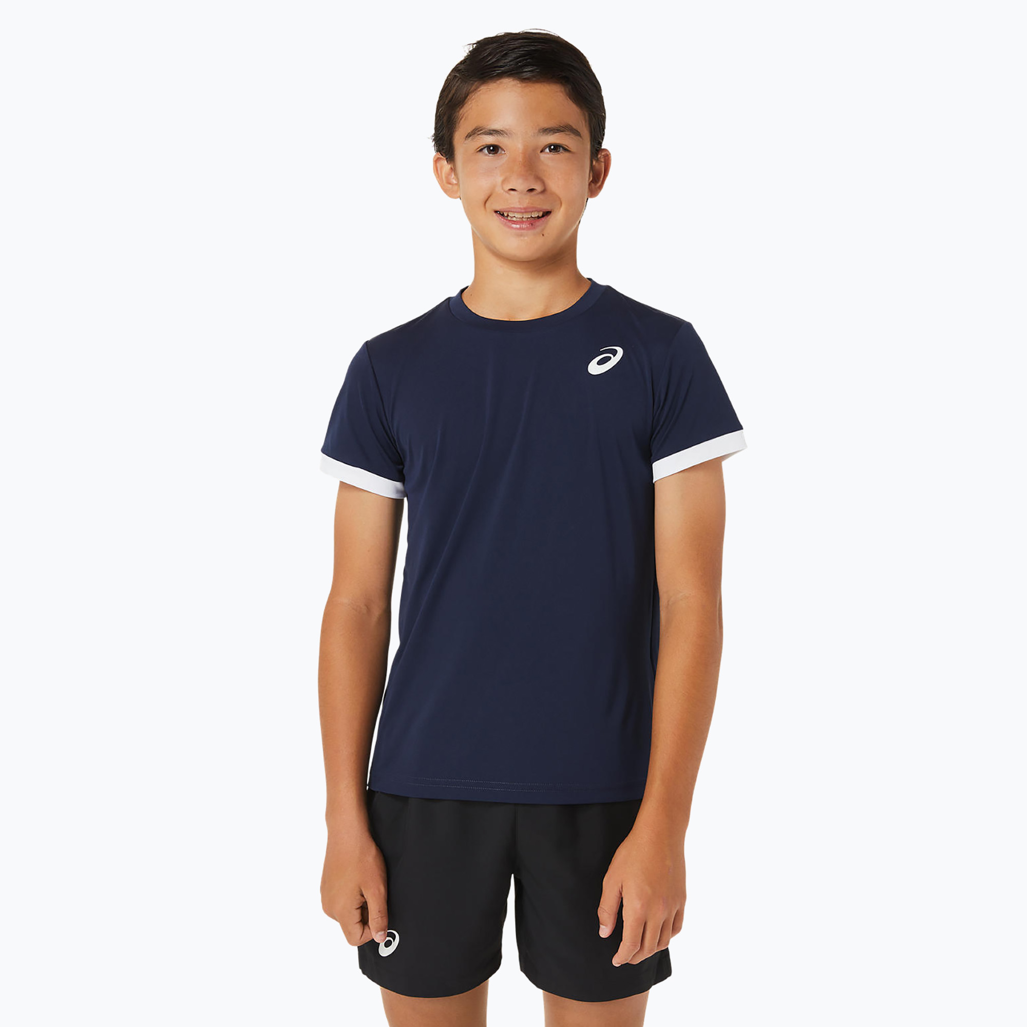 Detské tenisové tričko ASICS midnight/brilliant white (Tennis Top 2044A036-402)