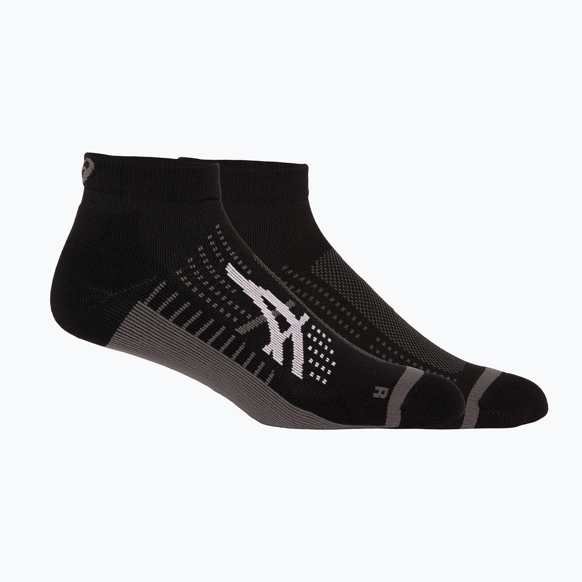 ASICS Icon Run Quarter výkonnostné bežecké ponožky čierna/nosič sivá (Icon Run Quarter 3013A867)