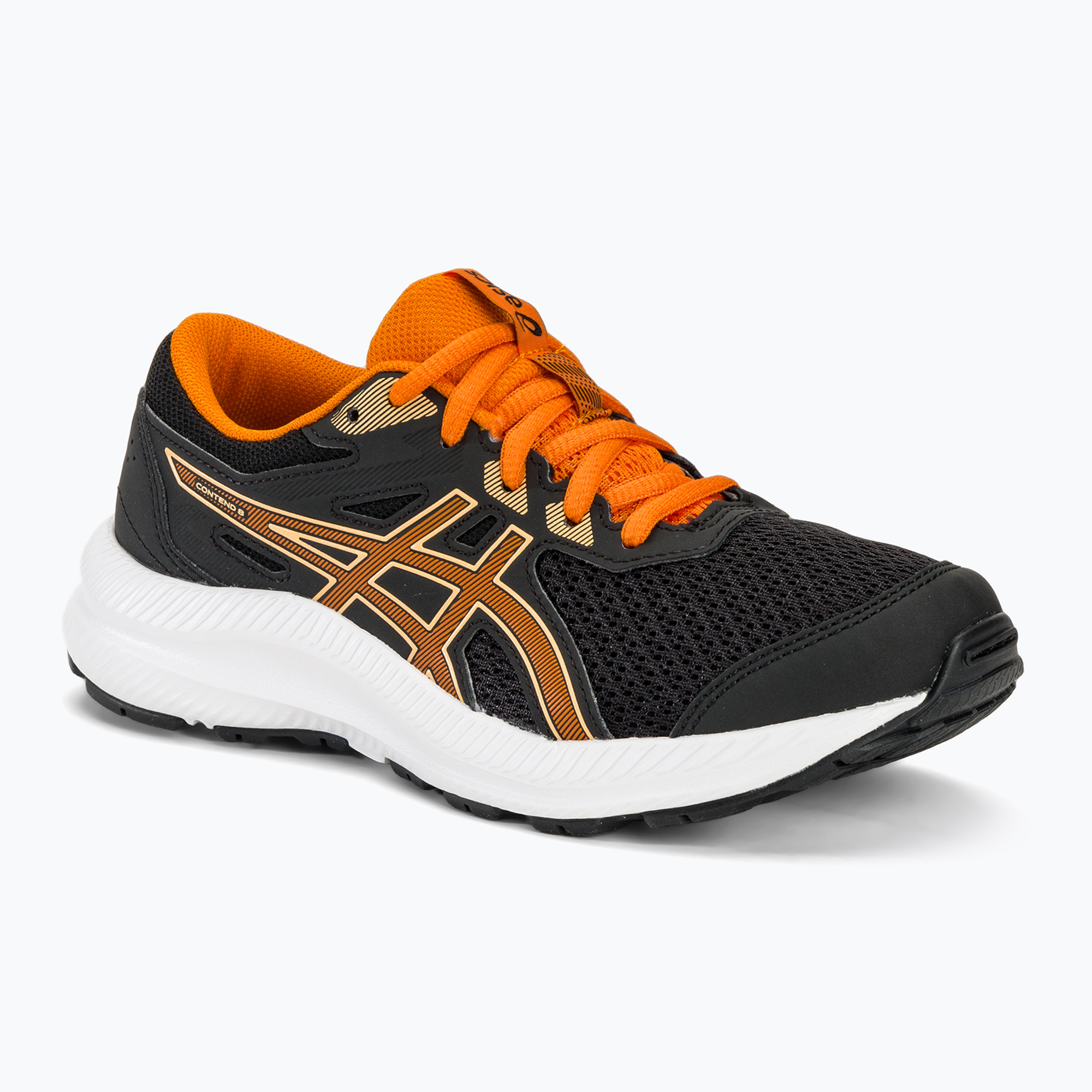 Detská bežecká obuv ASICS Contend 8 GS black/bright orange (Contend 8 GS 1014A259)