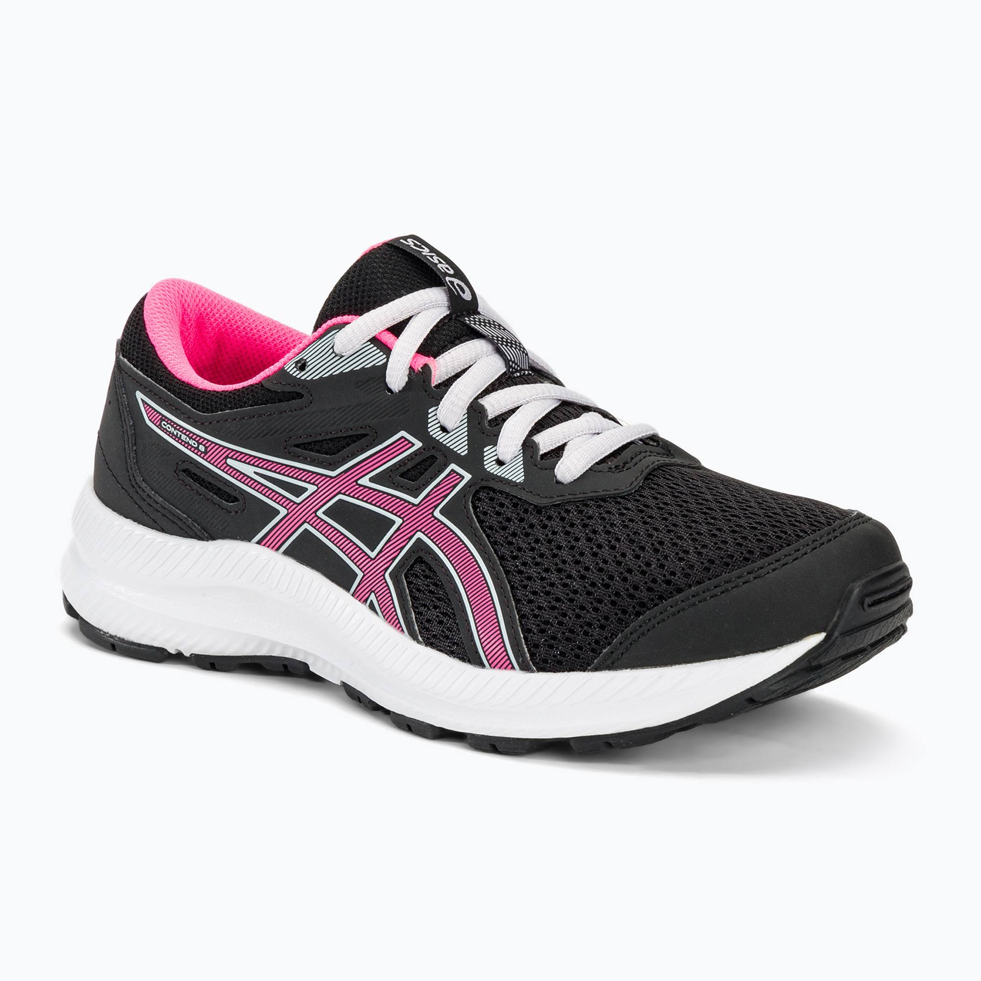 Detská bežecká obuv ASICS Contend 8 GS black/hot pink (Contend 8 GS 1014A259)