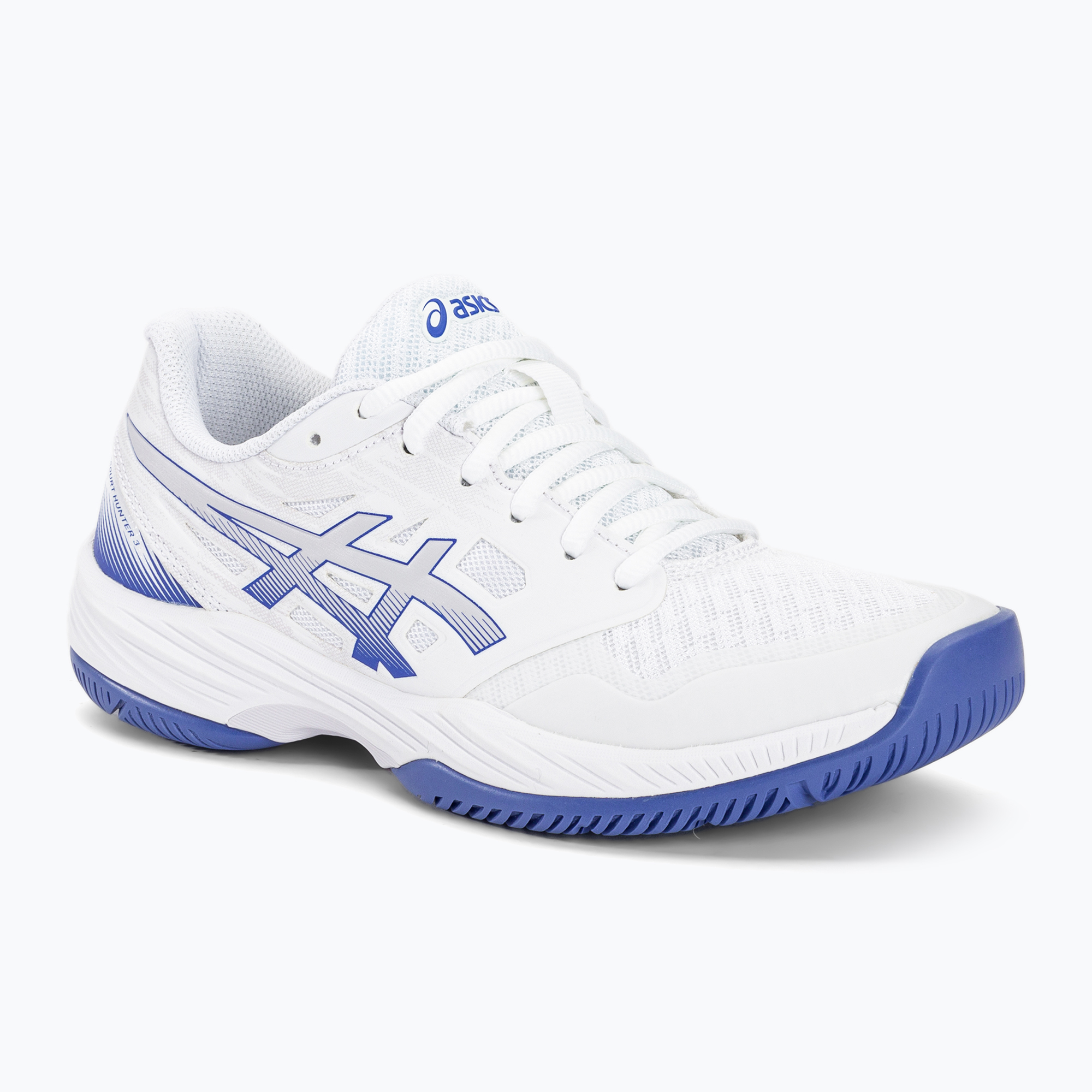 Dámska squashová obuv ASICS Gel-Court Hunter 3 white/lilac hint (Gel-Court Hunter 3 W 1072A090-101)