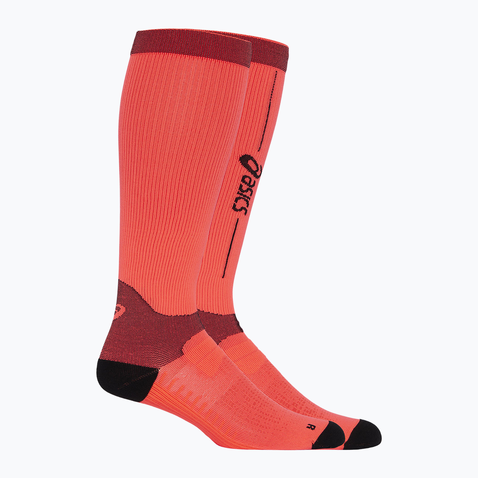 ASICS Performance Run Kompresné bežecké ponožky sunrise red