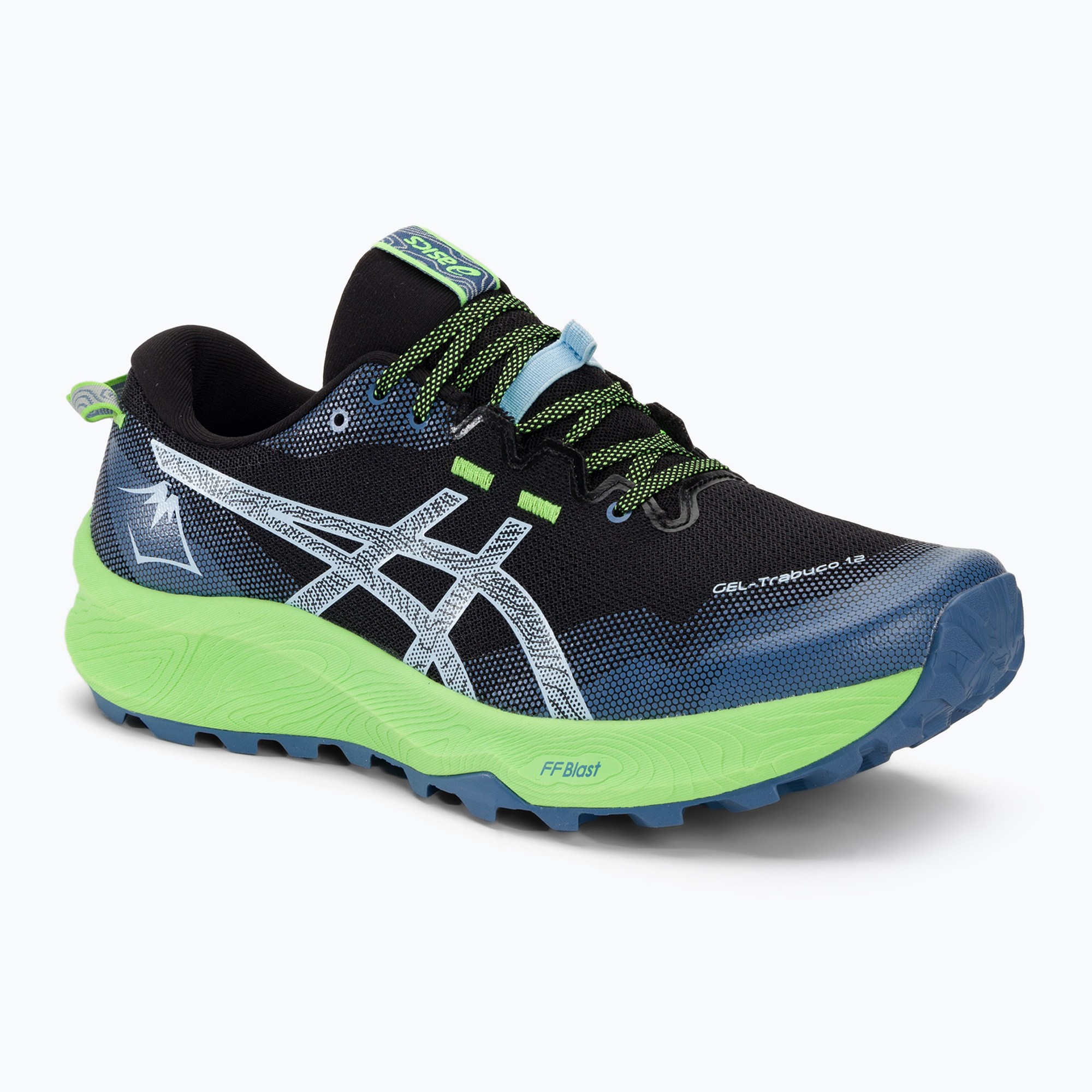 Pánska bežecká obuv ASICS Gel-Trabuco 12 black/light blue (Gel-Trabuco 12 1011B799-001)