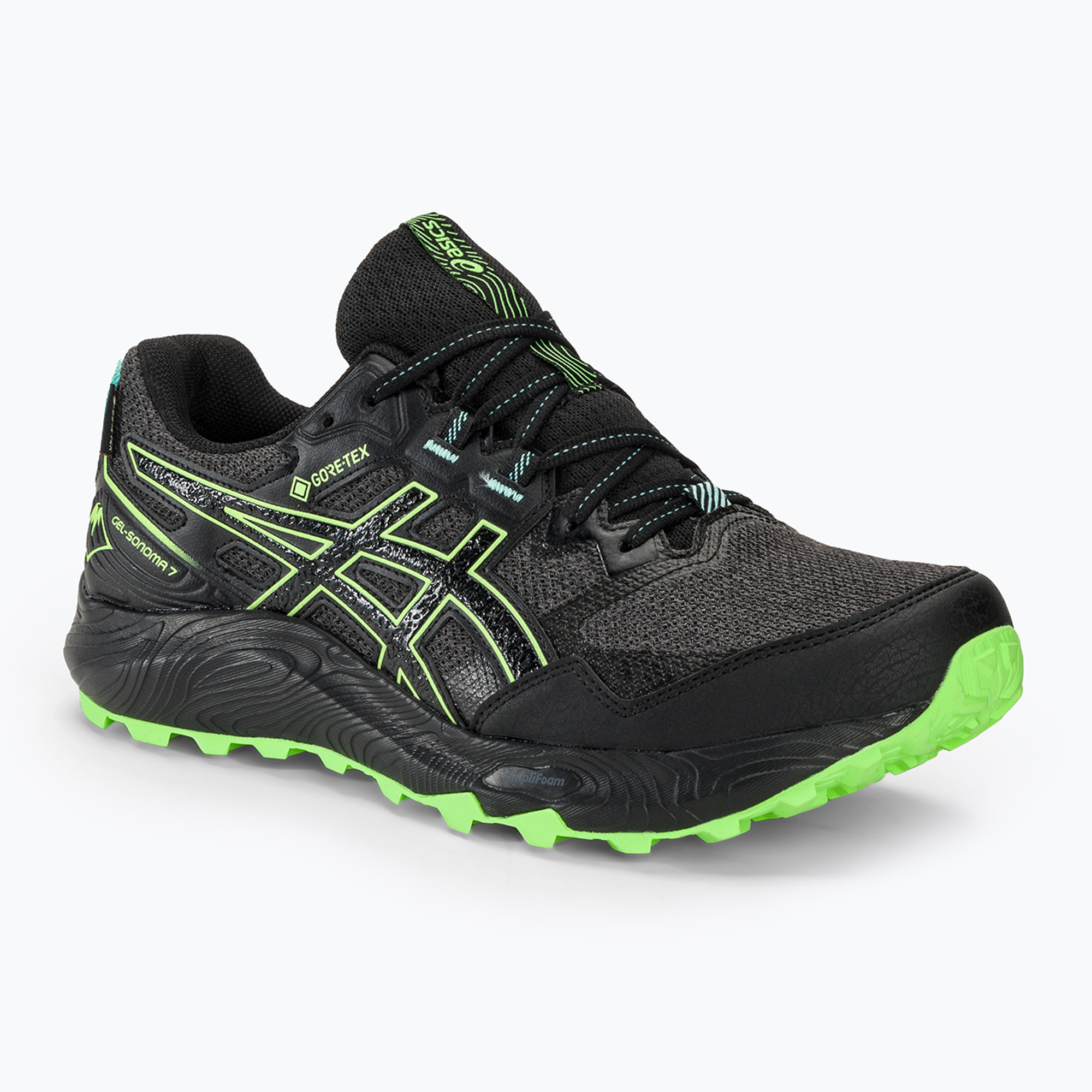 Pánska bežecká obuv ASICS Gel-Sonoma 7 GTX black/illuminate green (Gel-Sonoma 7 GTX 1011B593-004)
