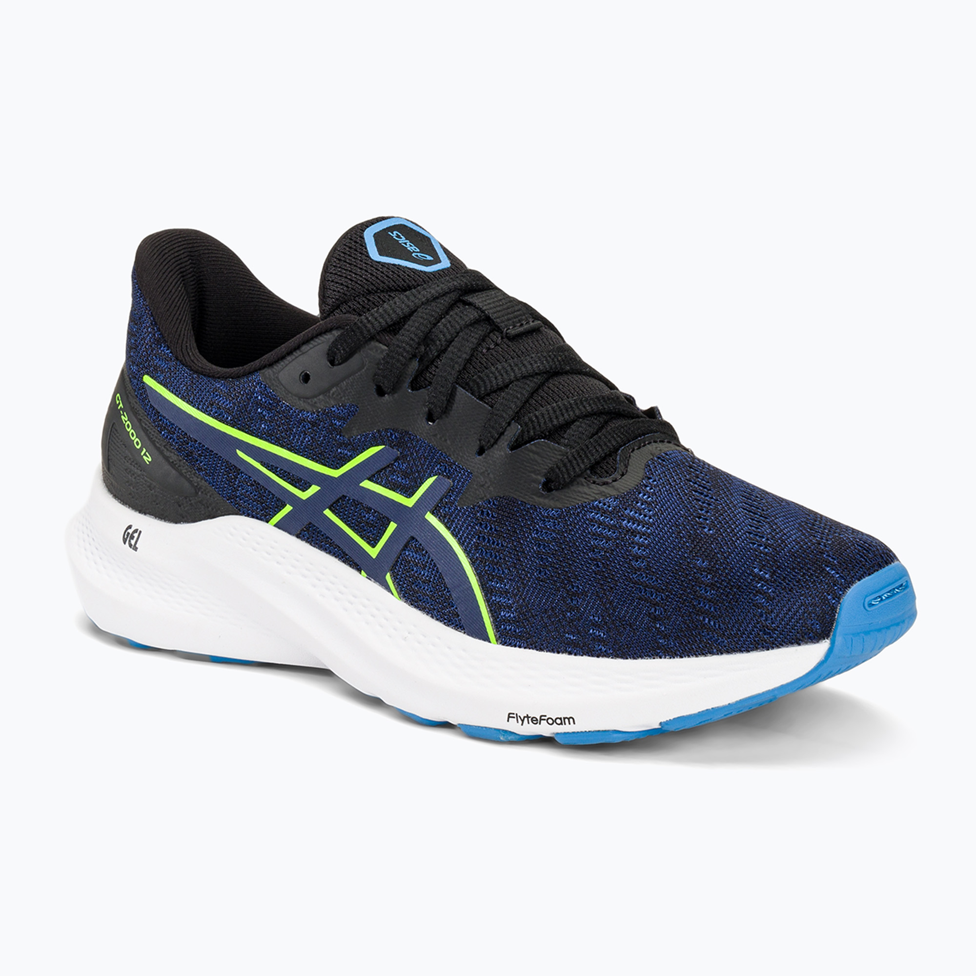 ASICS GT-2000 12 GS detská bežecká obuv black/blue expanse (GT-2000 12 GS 1014A330)
