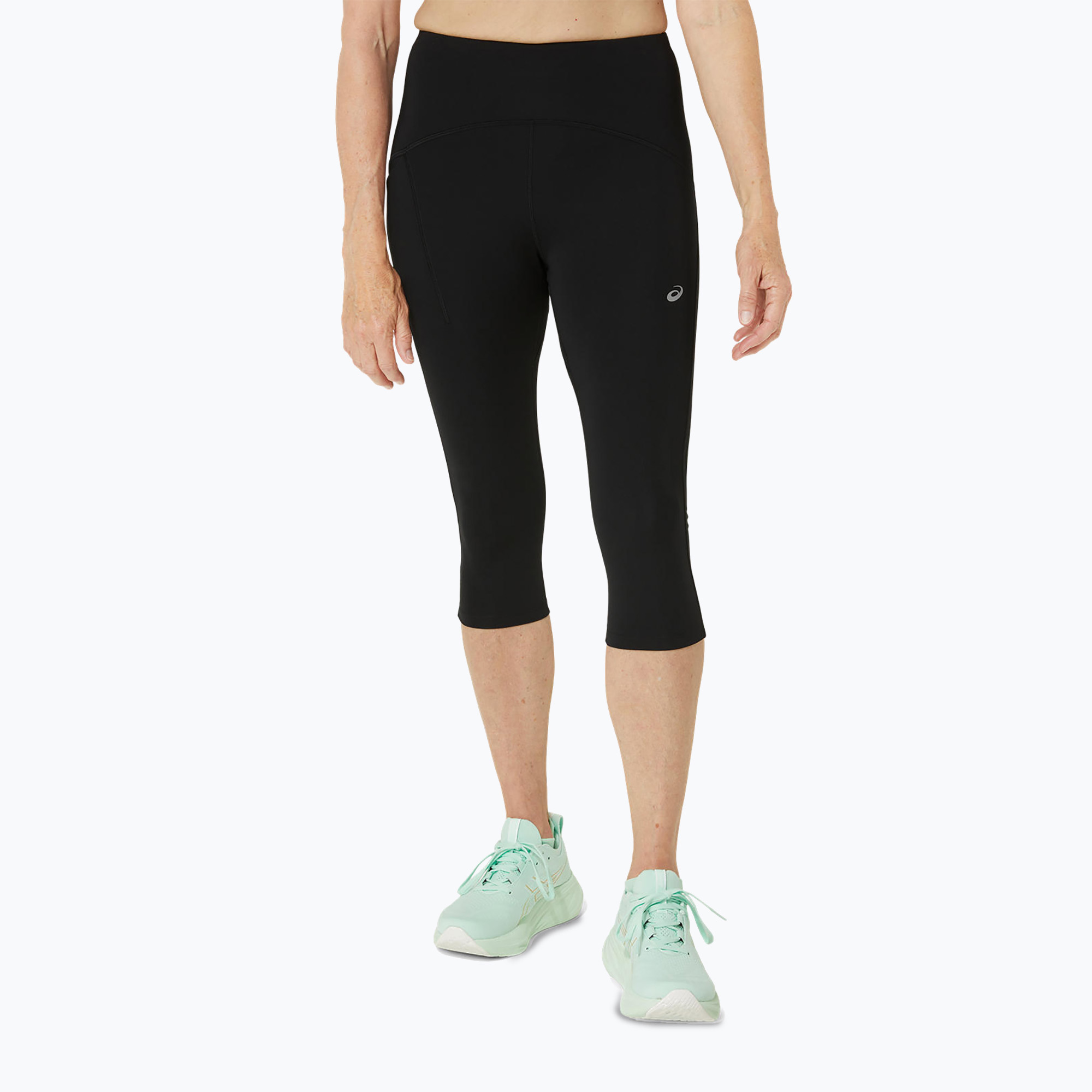 Dámske bežecké legíny ASICS High Waist Capri performance black (High Waist Capri 2012D006)