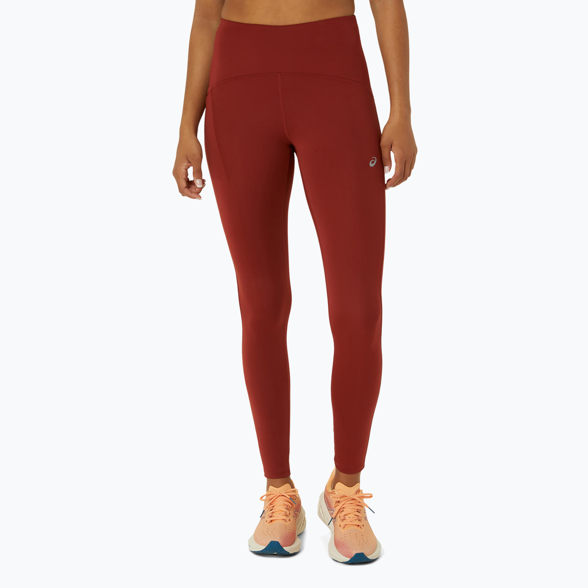 Dámske bežecké legíny ASICS Road High Waist tmavočervené (Road High Waist 2012C968-600)