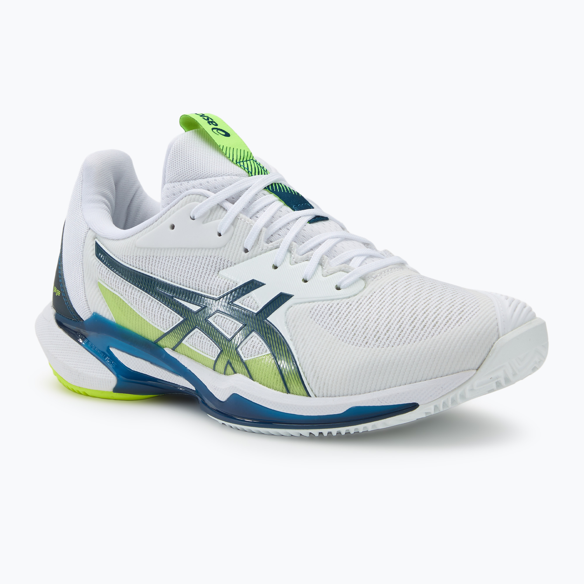 Pánska tenisová obuv ASICS Solution Speed FF 3 Clay white/mako blue (Solution Speed FF 3 Clay 1041A437-102)