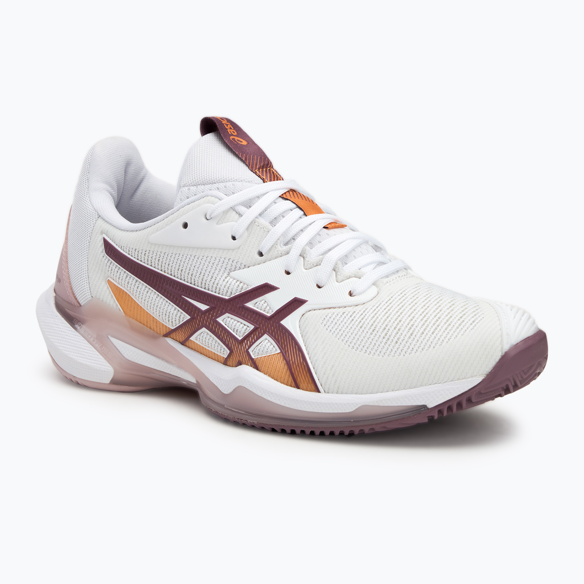 Dámska tenisová obuv ASICS Solution Speed FF 3 Clay white/dusty mauve (Solution Speed FF 3 Clay W 1042A248-102)
