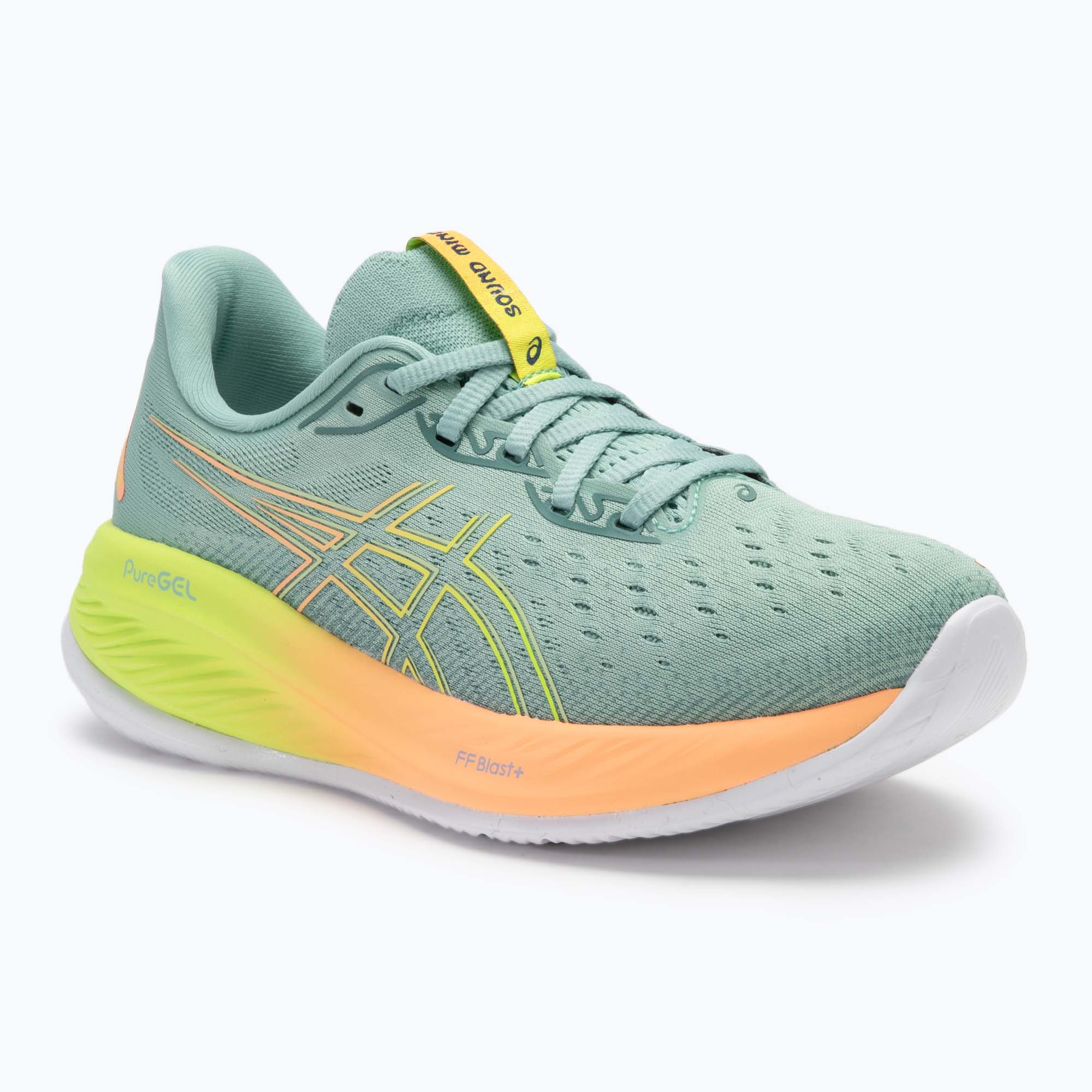 Dámska bežecká obuv ASICS Gel-Cumulus 26 Paris light celadon/safety yellow (Gel-Cumulus 26 Paris 1012B741-750)