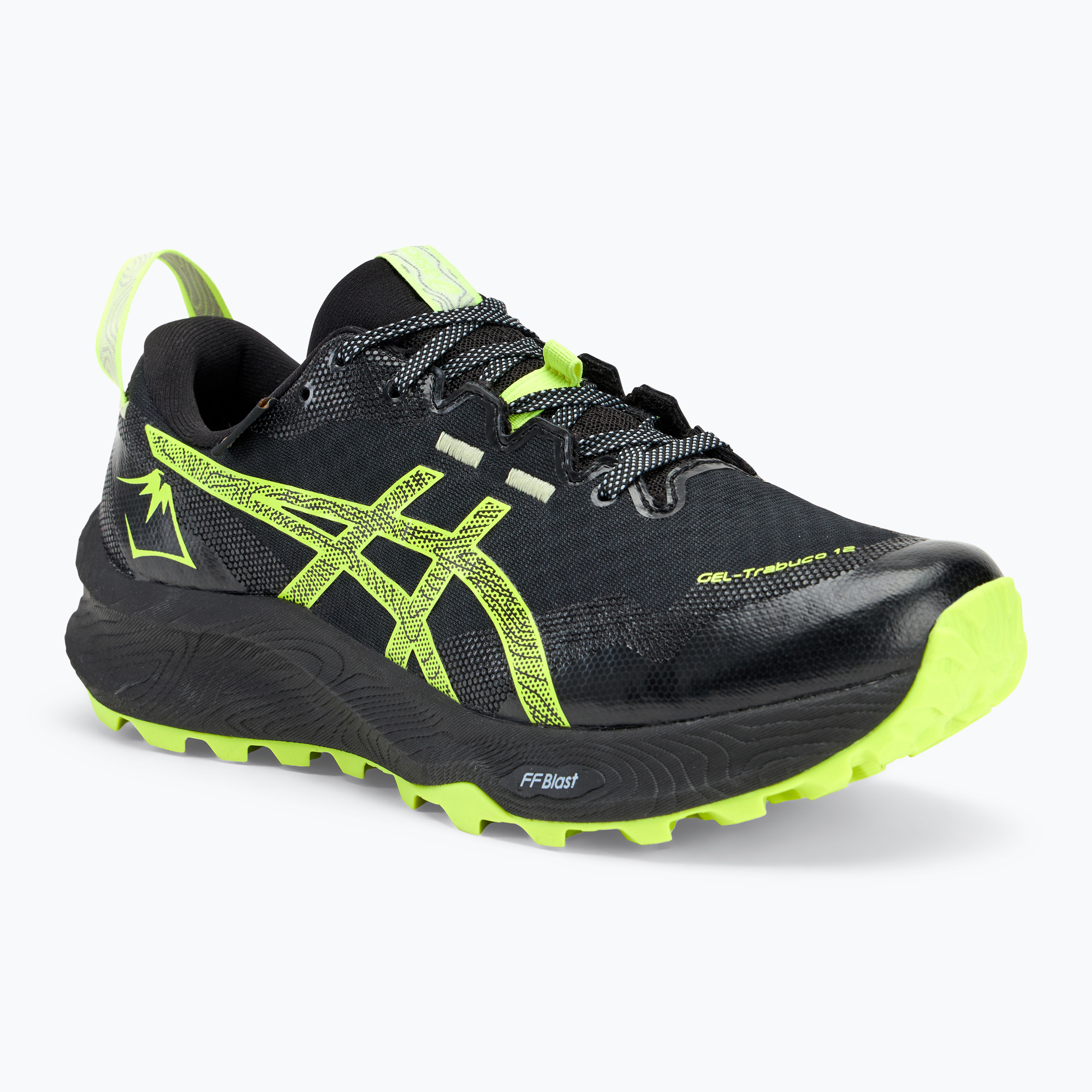 Pánska bežecká obuv ASICS Gel-Trabuco 12 GTX black/safety yellow