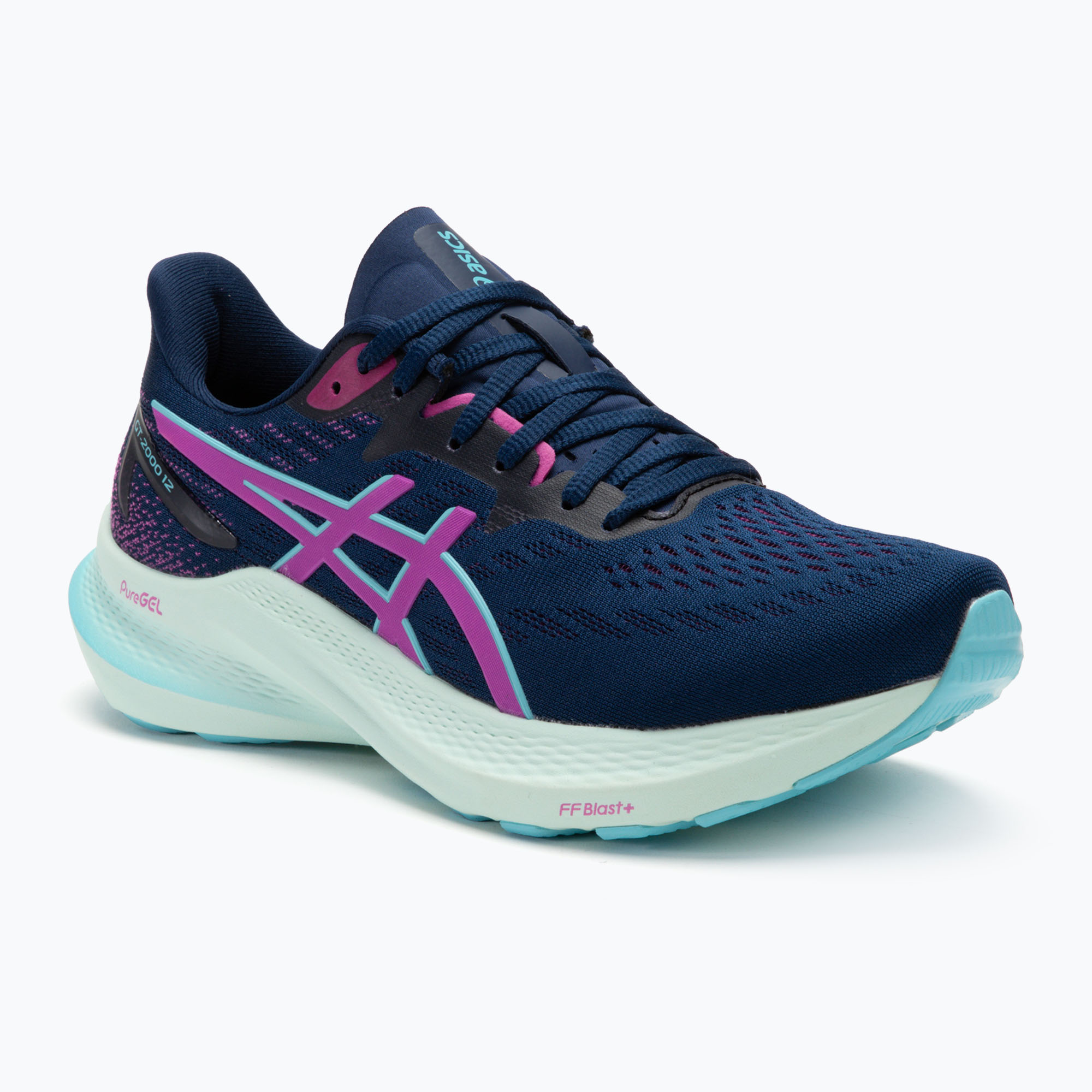 Dámska bežecká obuv ASICS GT-2000 12 blue expanse/bold magenta (GT-2000 12 1012B506-402)