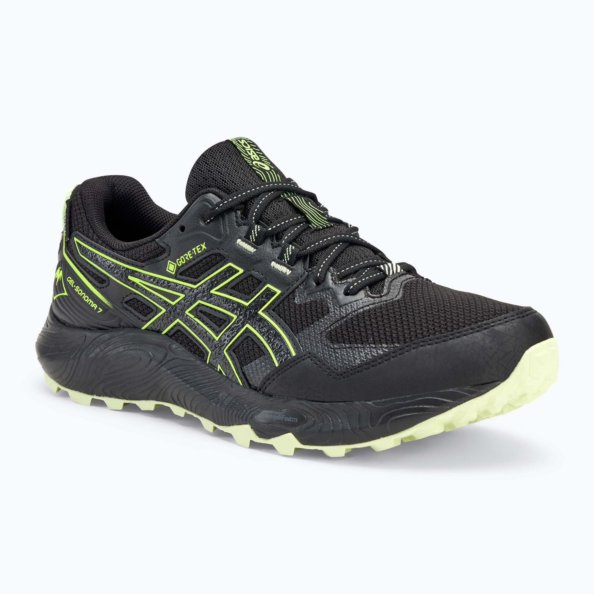 Pánska bežecká obuv ASICS Gel-Sonoma 7 GTX black/safety yellow (Gel-Sonoma 7 GTX 1011B593-005)