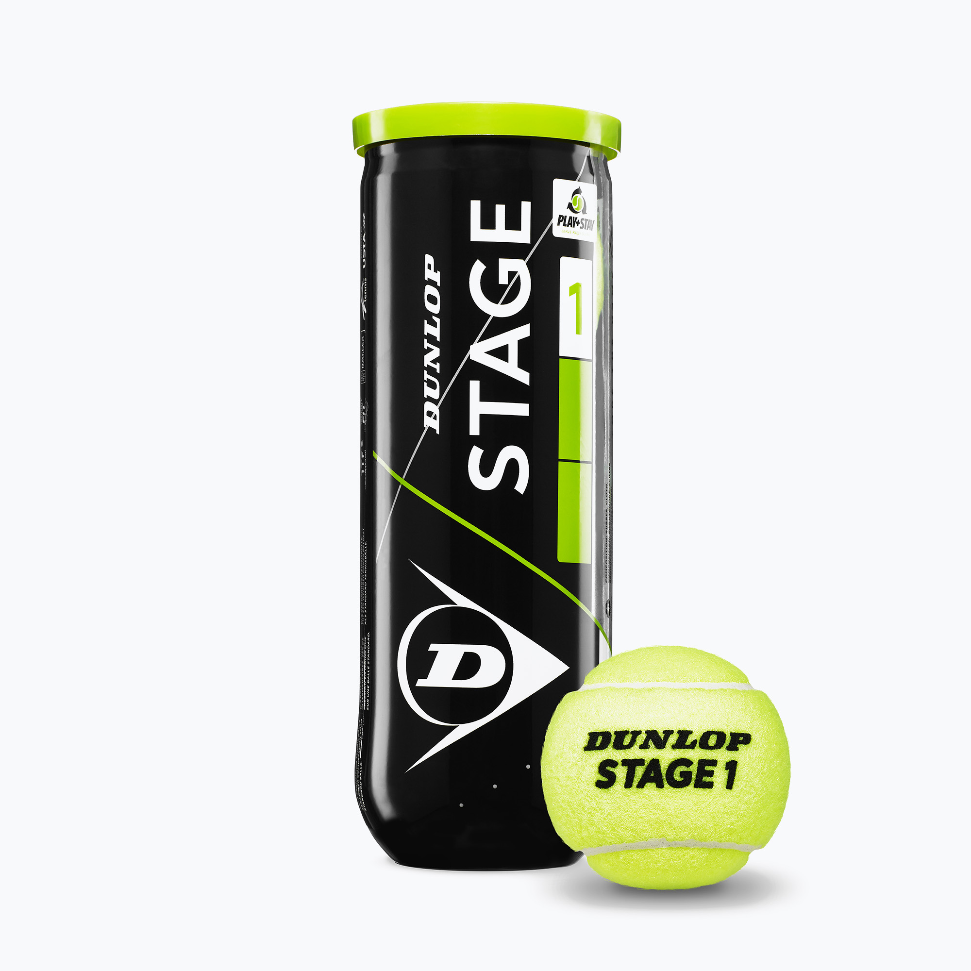 Detské tenisové loptičky Dunlop Stage 1 3 ks zelené 61338