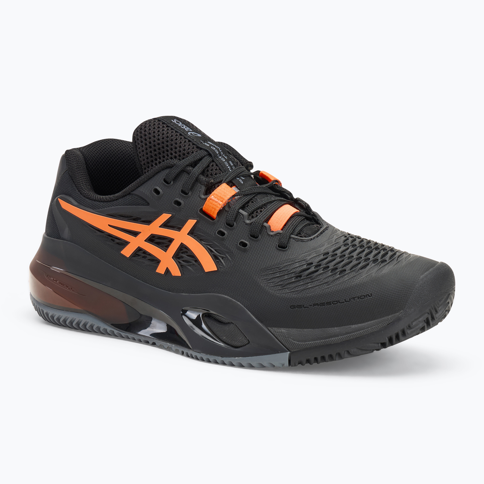 Pánska tenisová obuv ASICS Gel-Resolution X Clay black/ shocking orange (Gel-Resolution X Clay 1041A485-001)