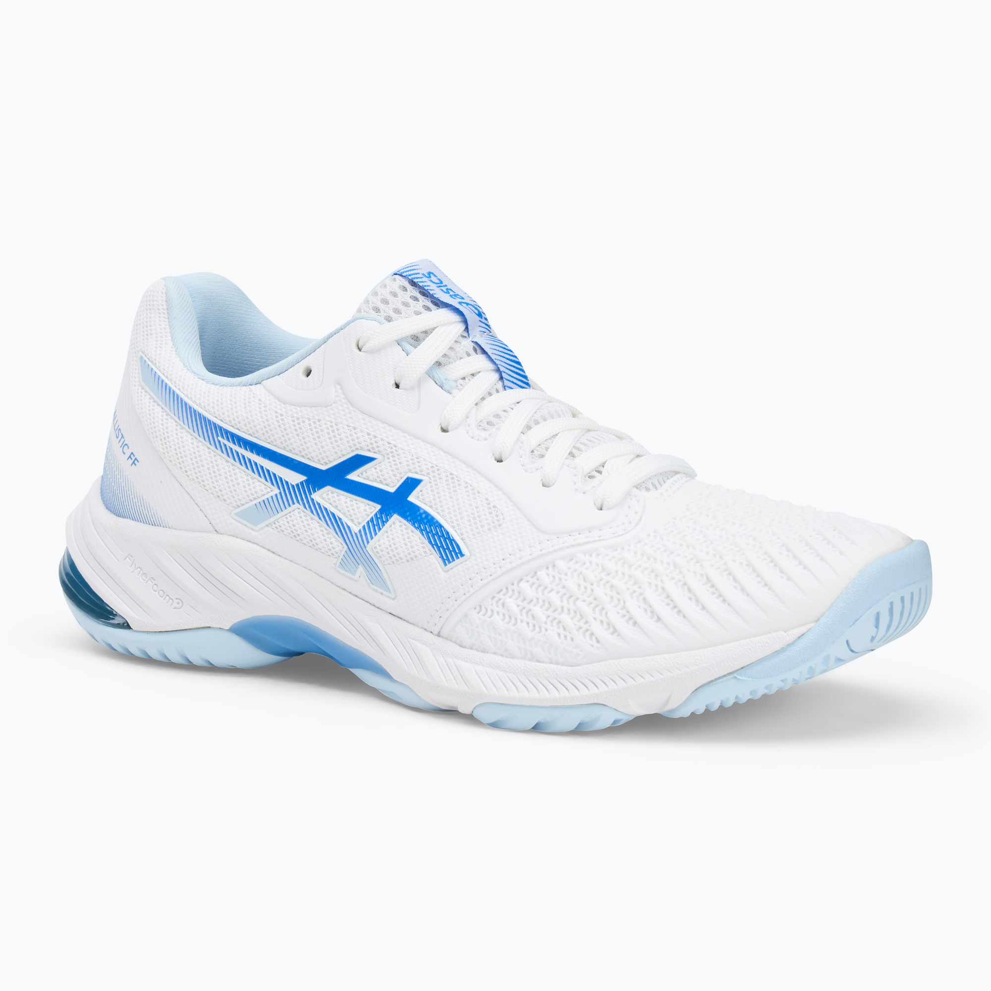 Dámske topánky ASICS Netburner Ballistic FF 3 white/blue cena (Netburner Ballistic FF 3 1052A069-111)
