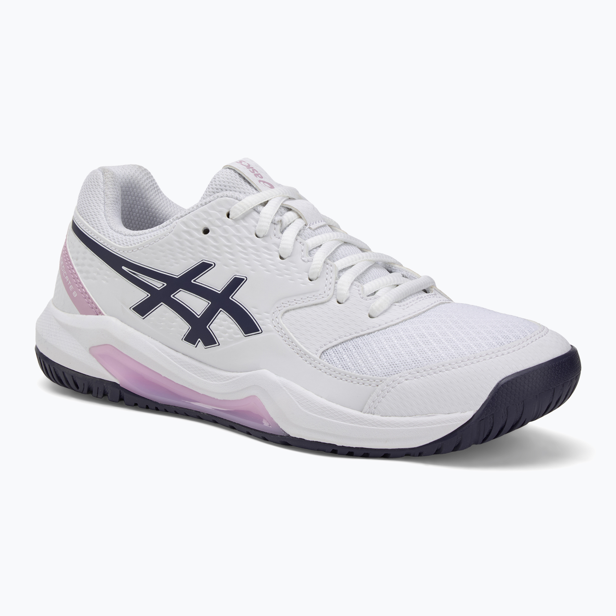 Dámske tenisové topánky ASICS Gel-Dedicate 8 W white/indigo fog (Gel-Dedicate 8 W 1042A237-104)