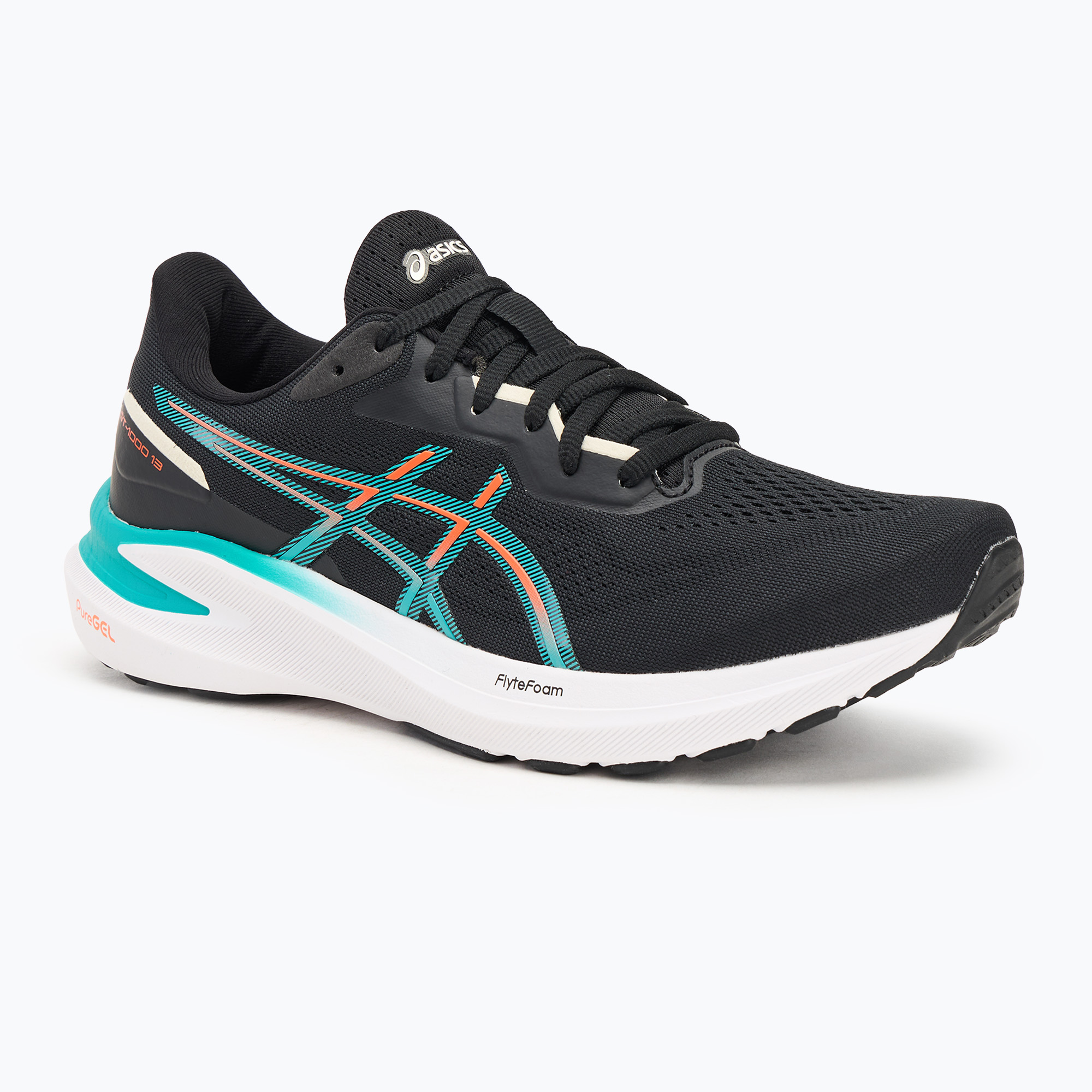 Pánska bežecká obuv ASICS GT-1000 13 black/wave teal (GT-1000 13 1011B858-005)