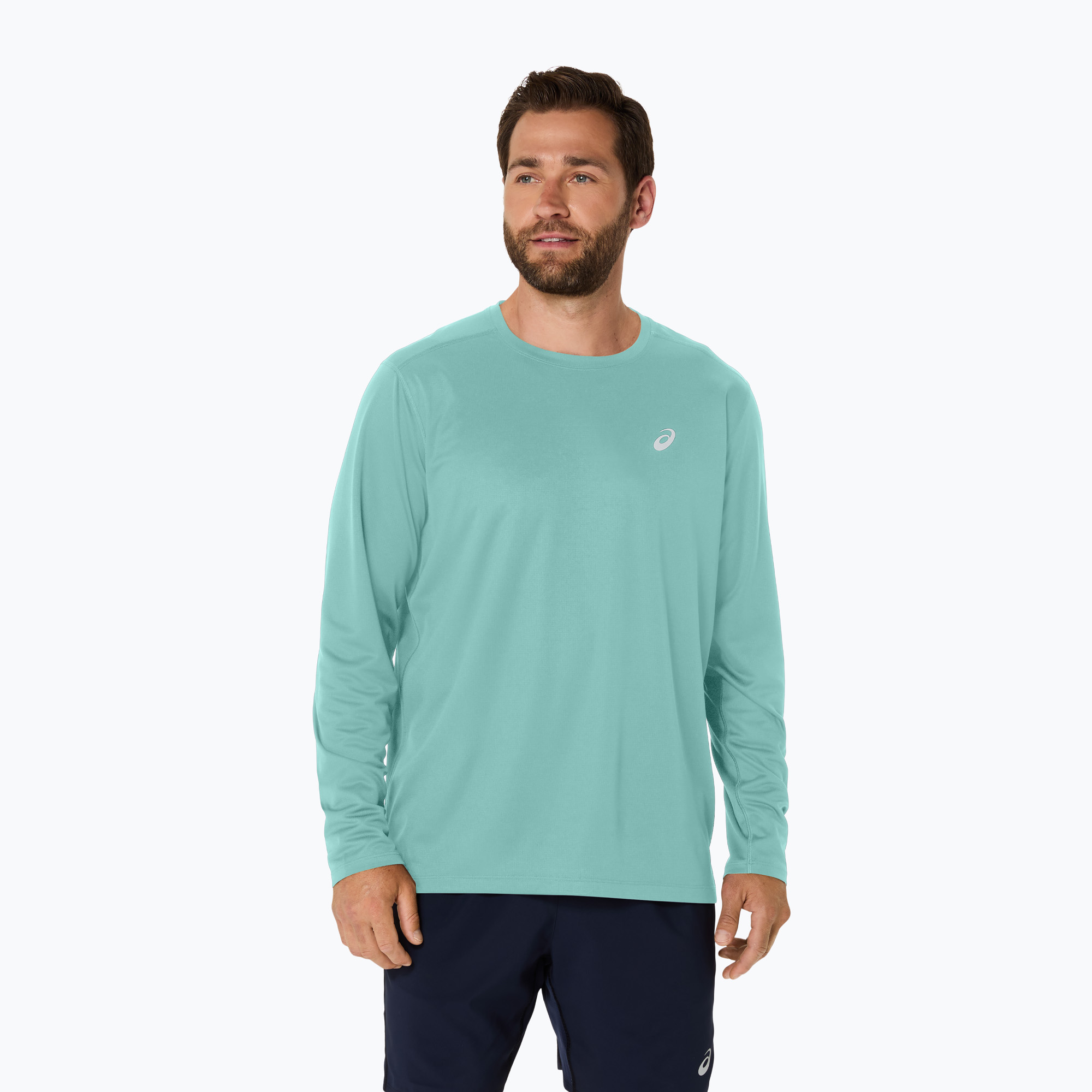 Pánske bežecké tričko LongsleeveASICS Core LS oasis green (Core LS Top 2011D219-300)