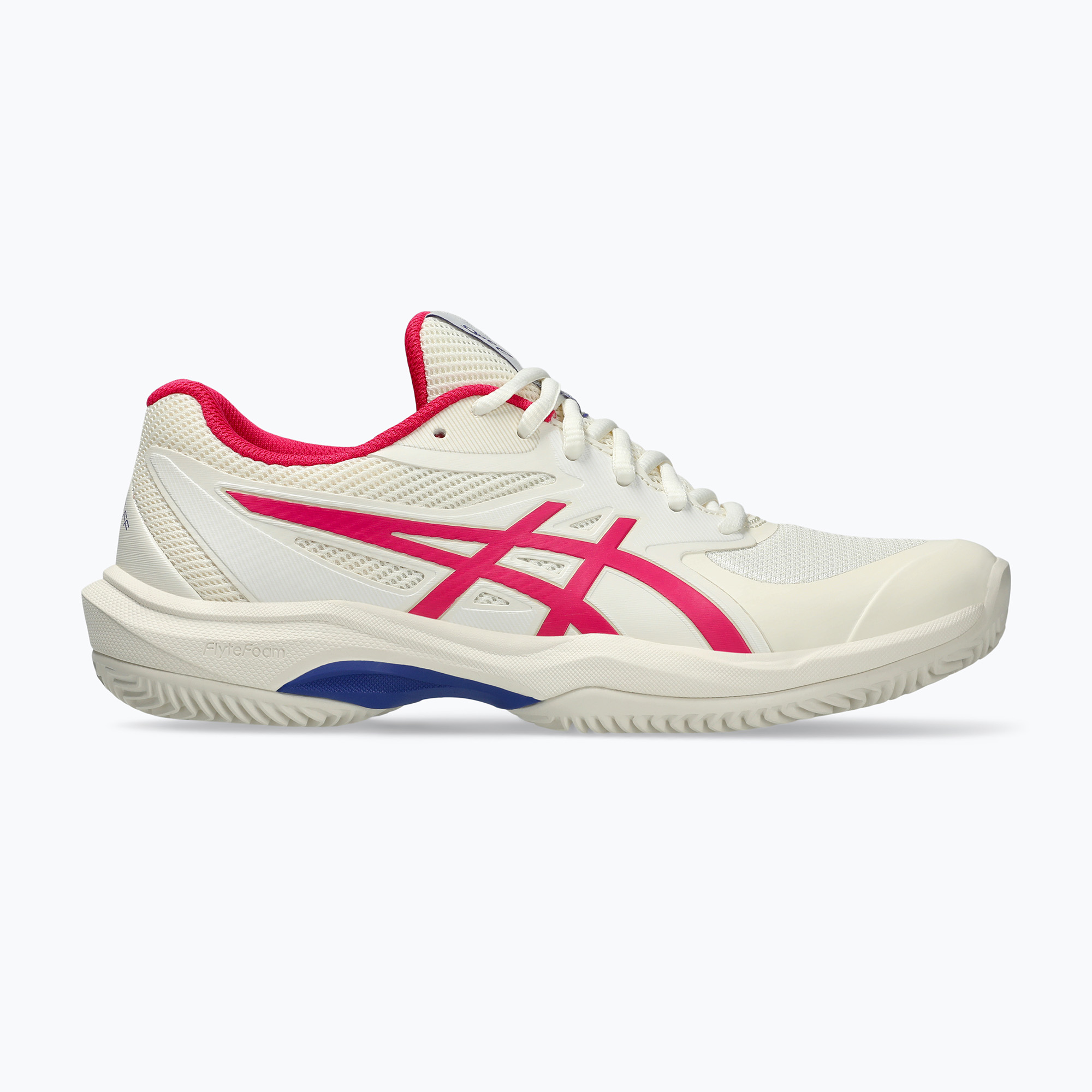 Dámska tenisová obuv Asics Game FF Clay W cream/bright rose (Game FF Clay W 1042A282)